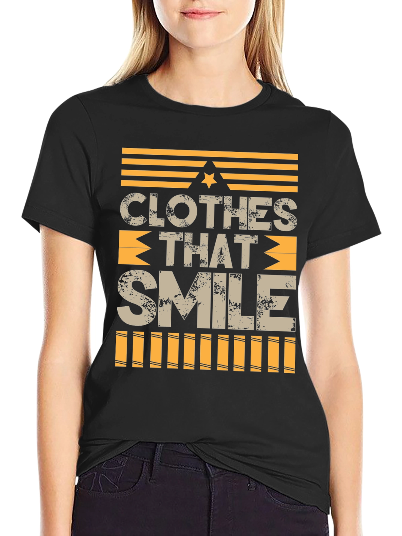 Clothes That Smile Graphic Tee - Black