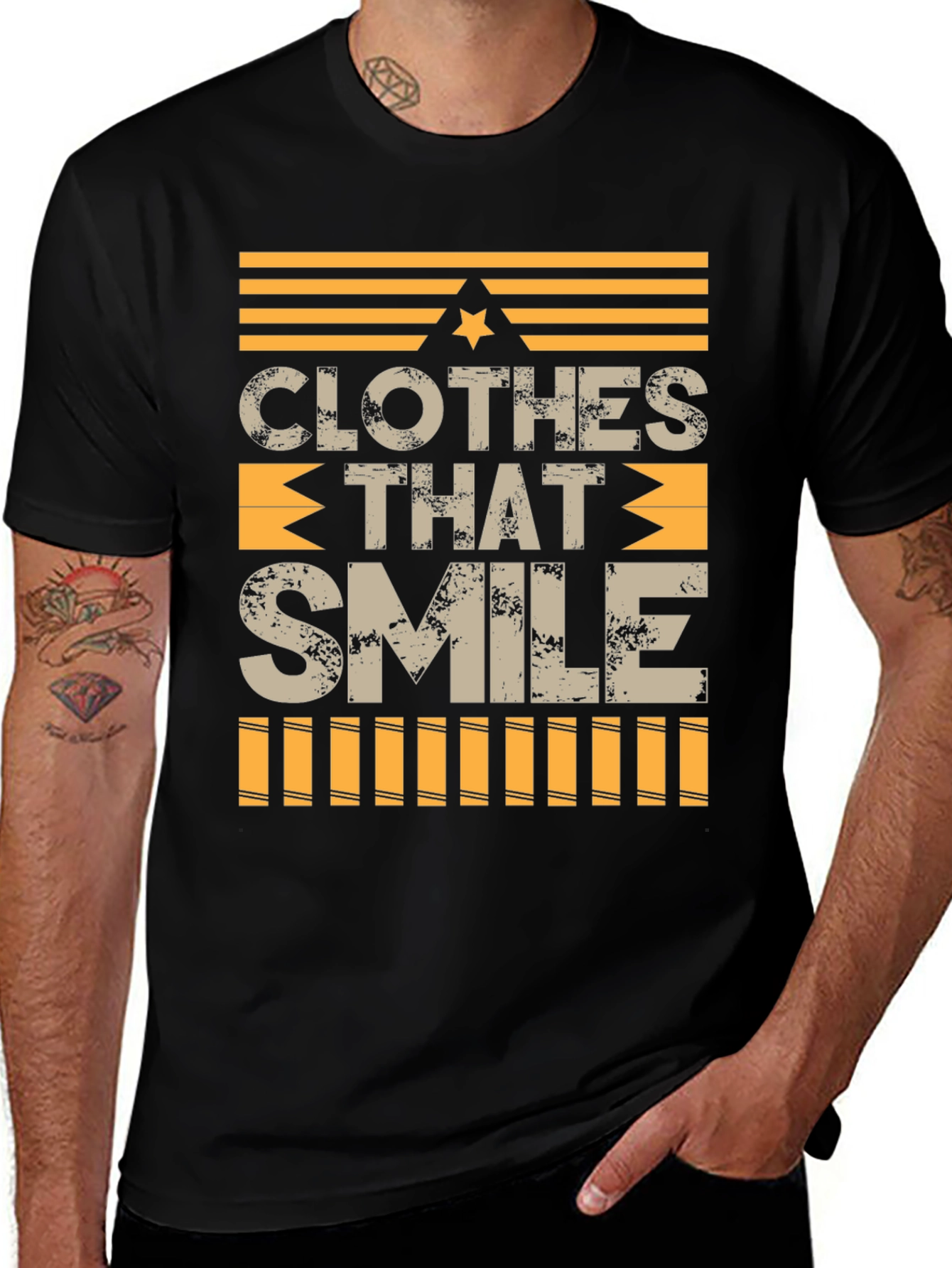Clothes That Smile Graphic Tee - Black