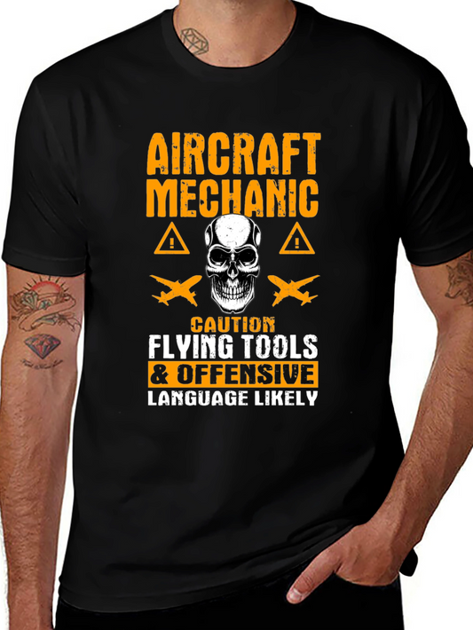 Aircraft Mechanic Caution T-Shirt