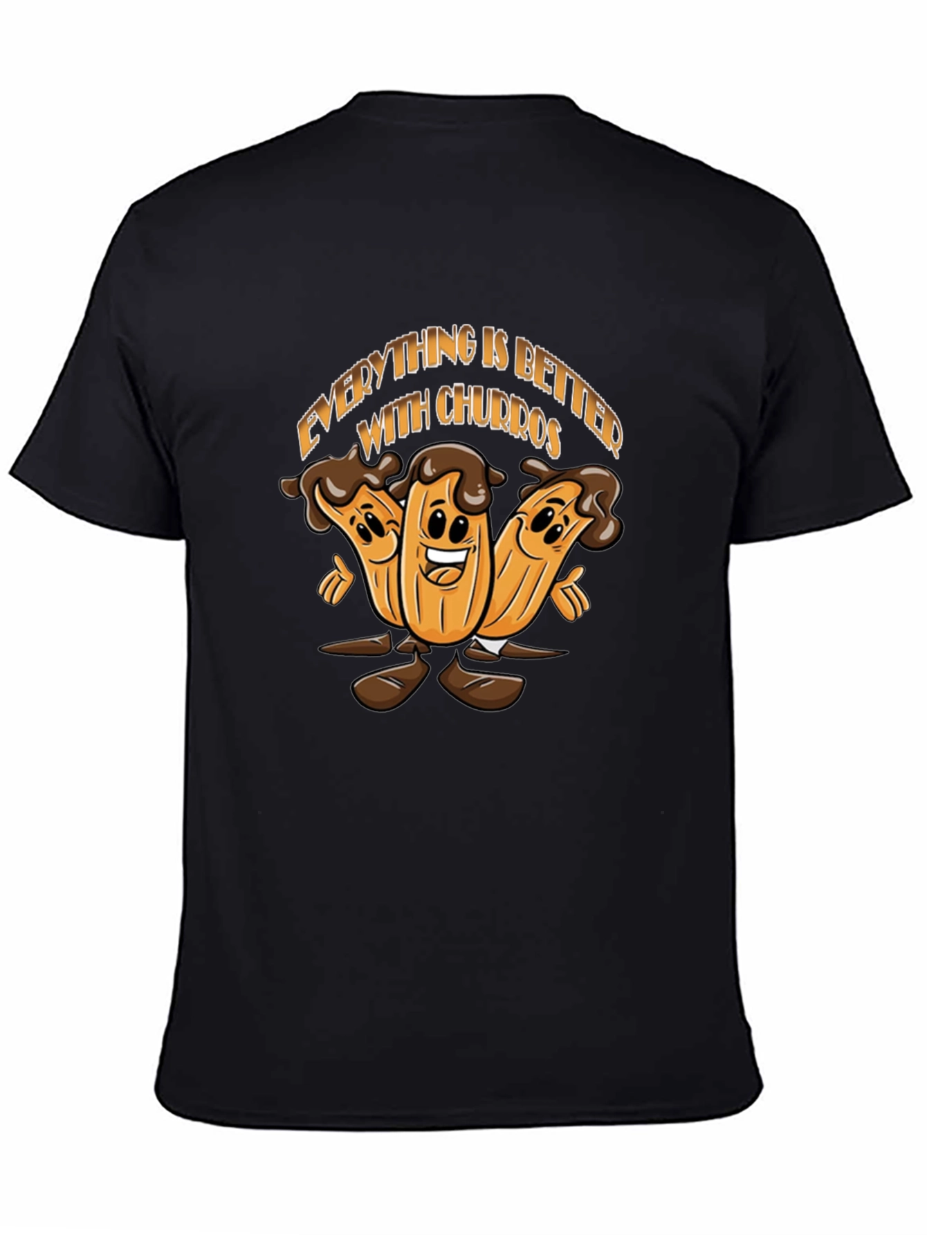 Everything is Better With Churros Black T-Shirt