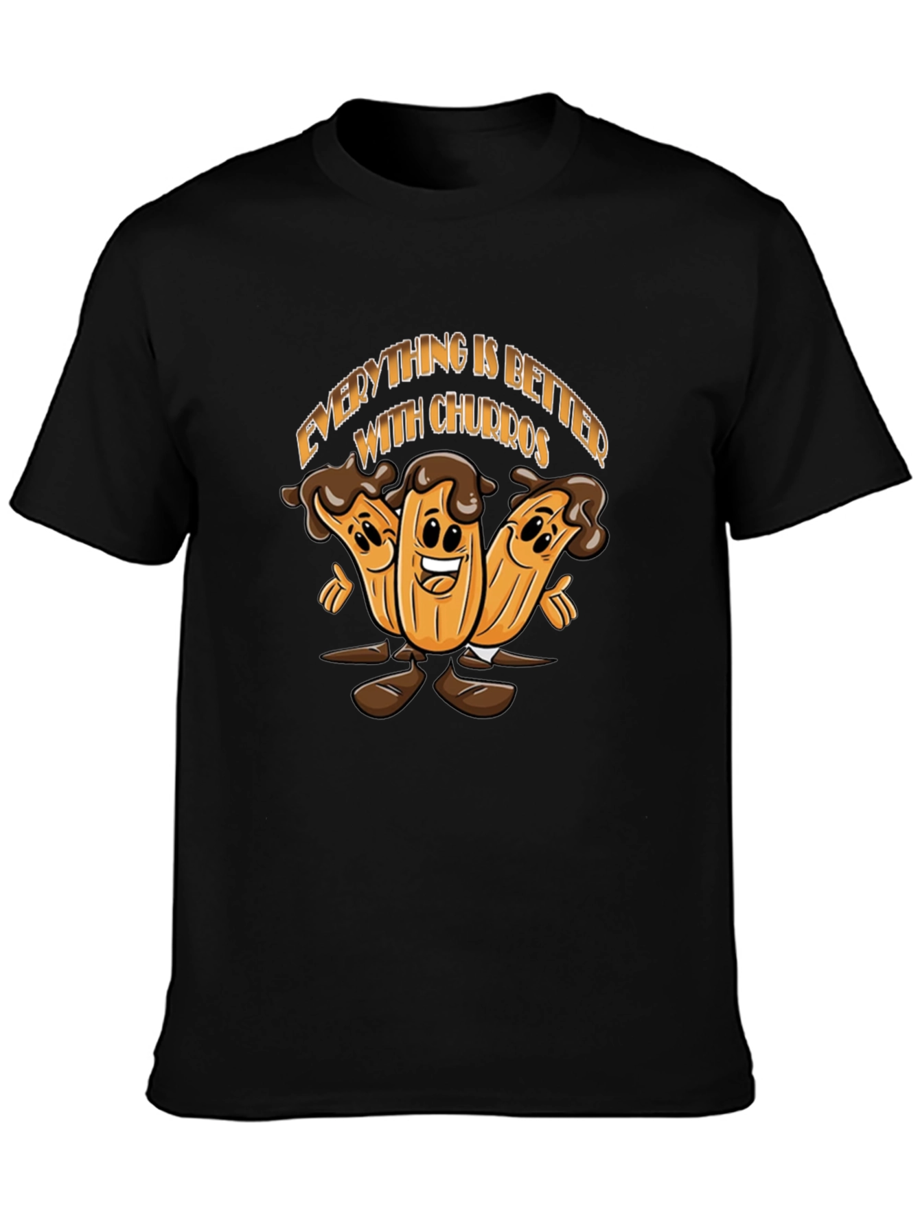 Everything is Better With Churros Black T-Shirt