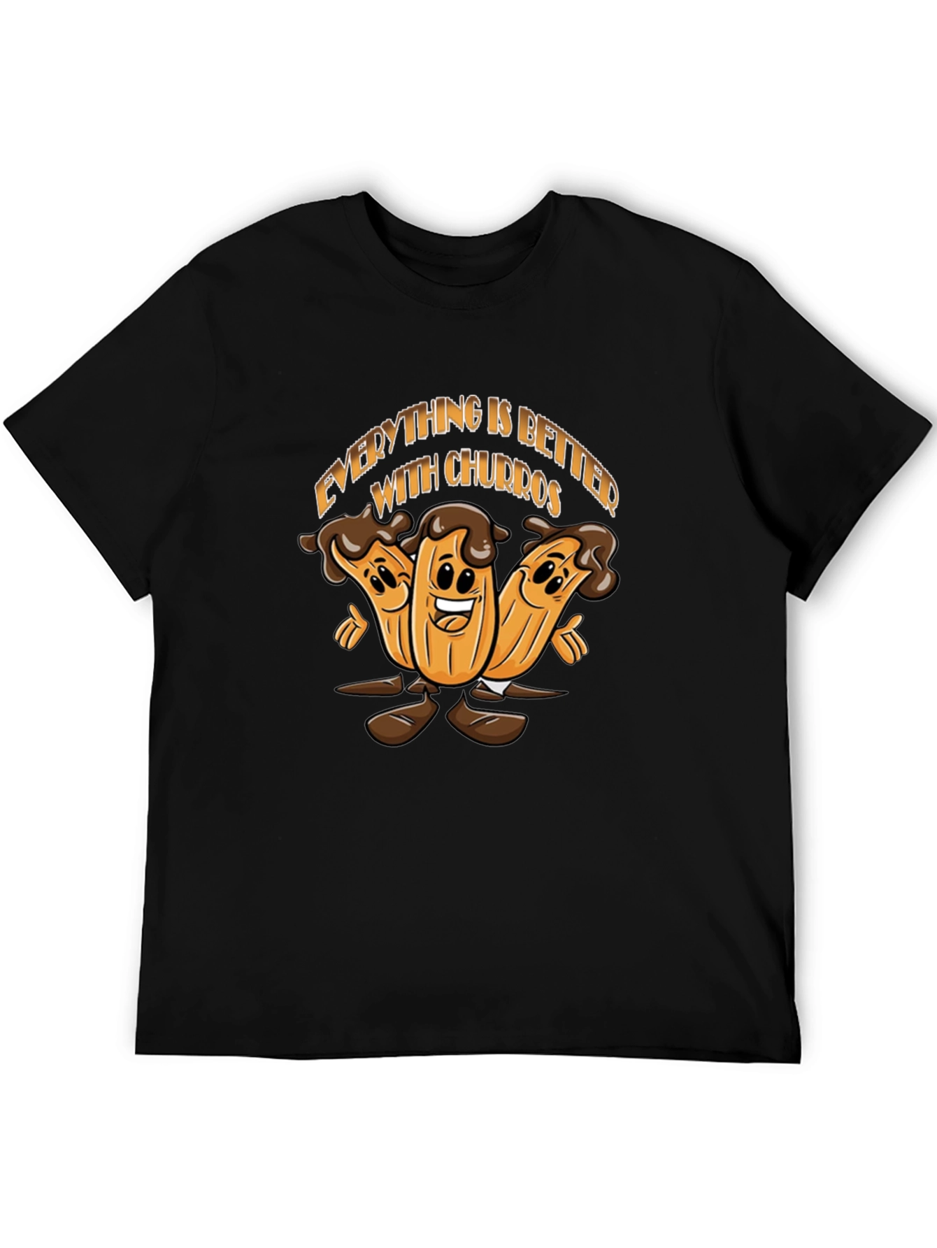 Everything is Better With Churros Black T-Shirt