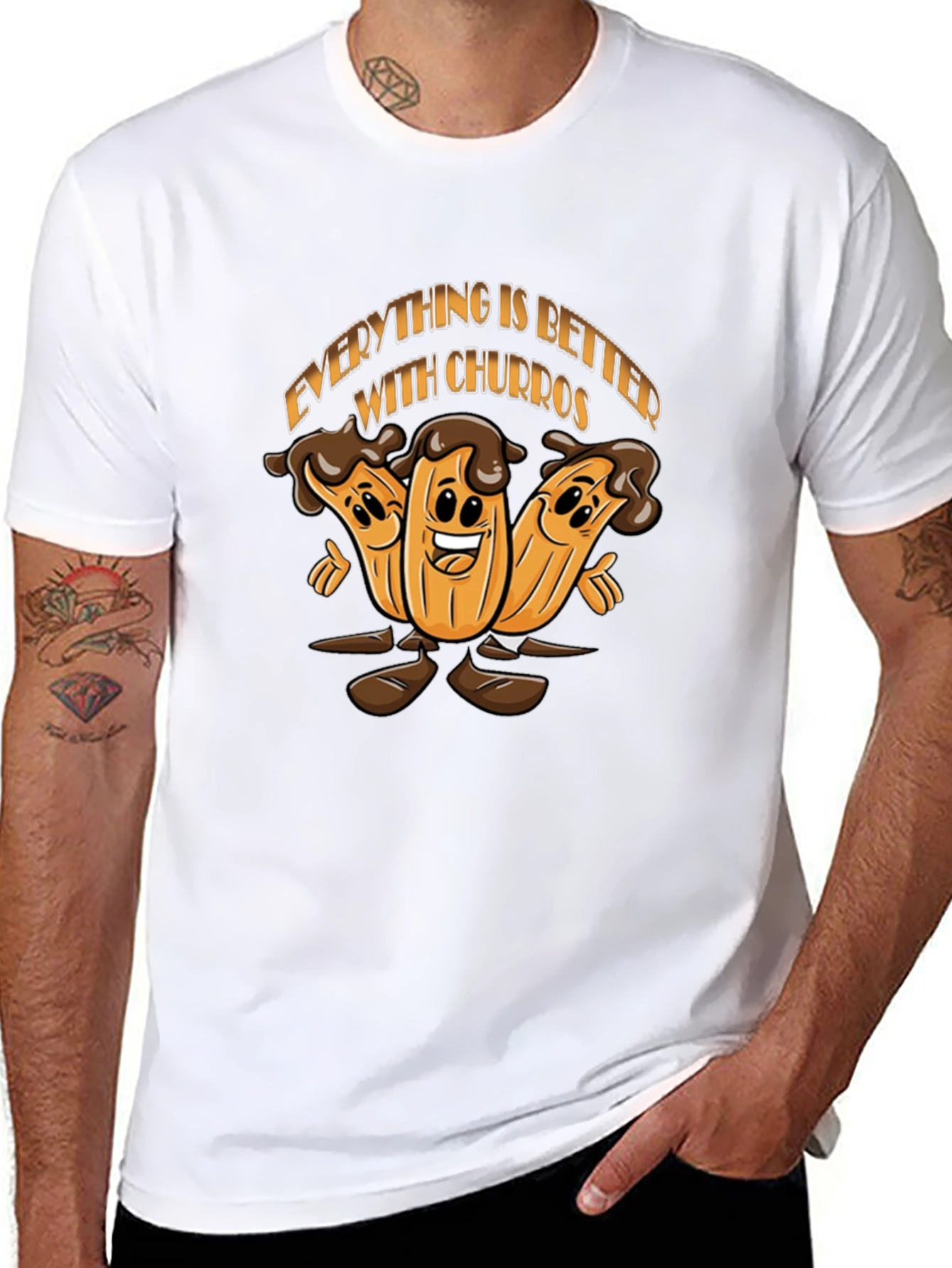 Everything is Better With Churros Black T-Shirt