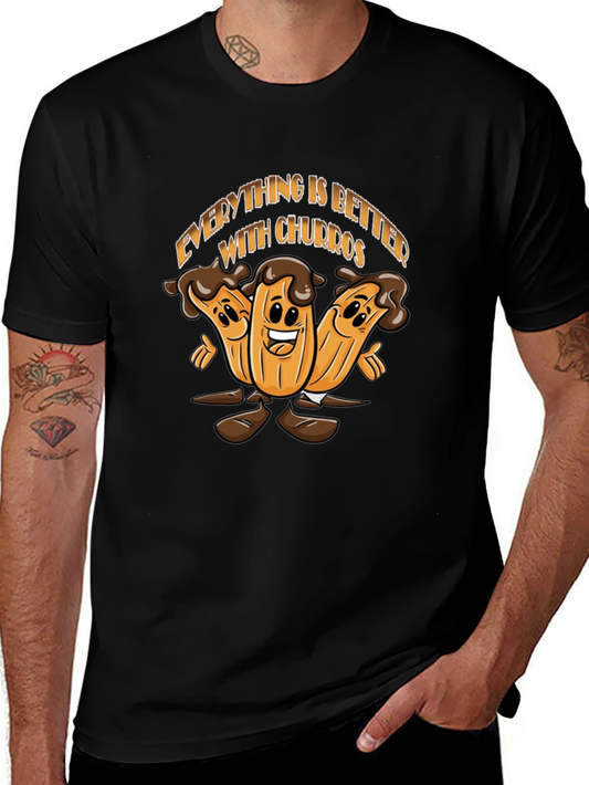 Everything is Better With Churros Black T-Shirt