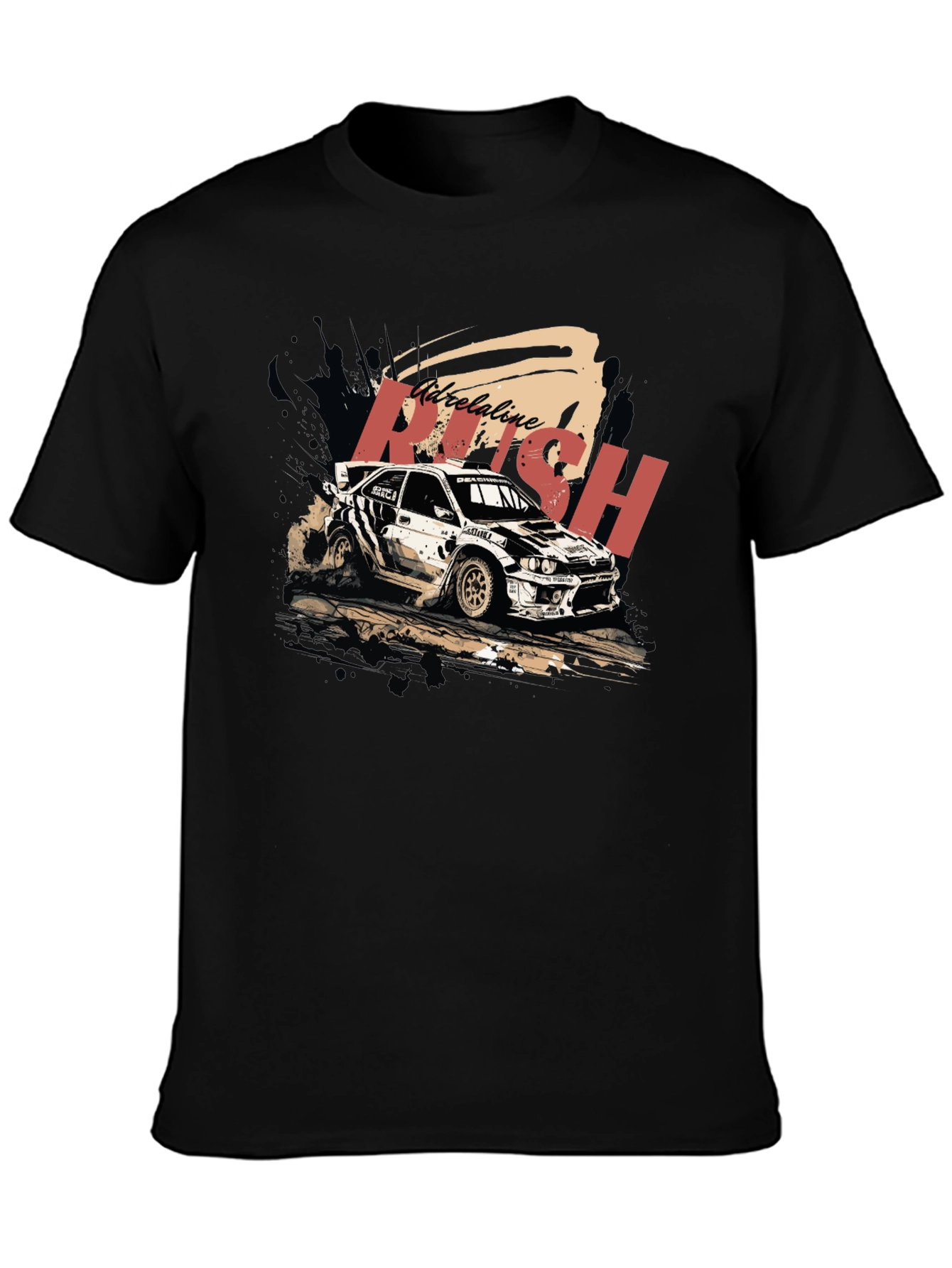 Adrenaline Rush Rally Car Graphic Tee