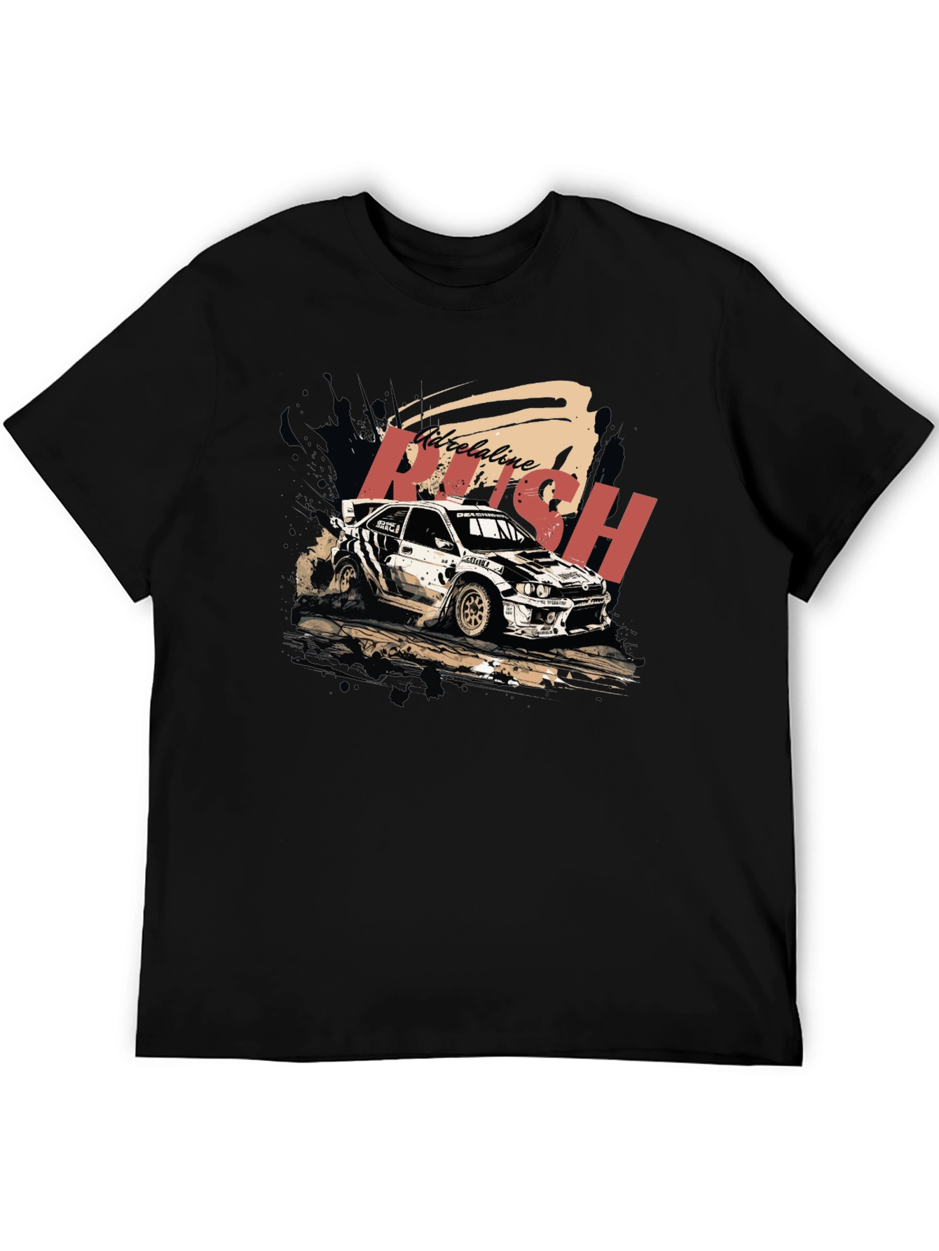 Adrenaline Rush Rally Car Graphic Tee