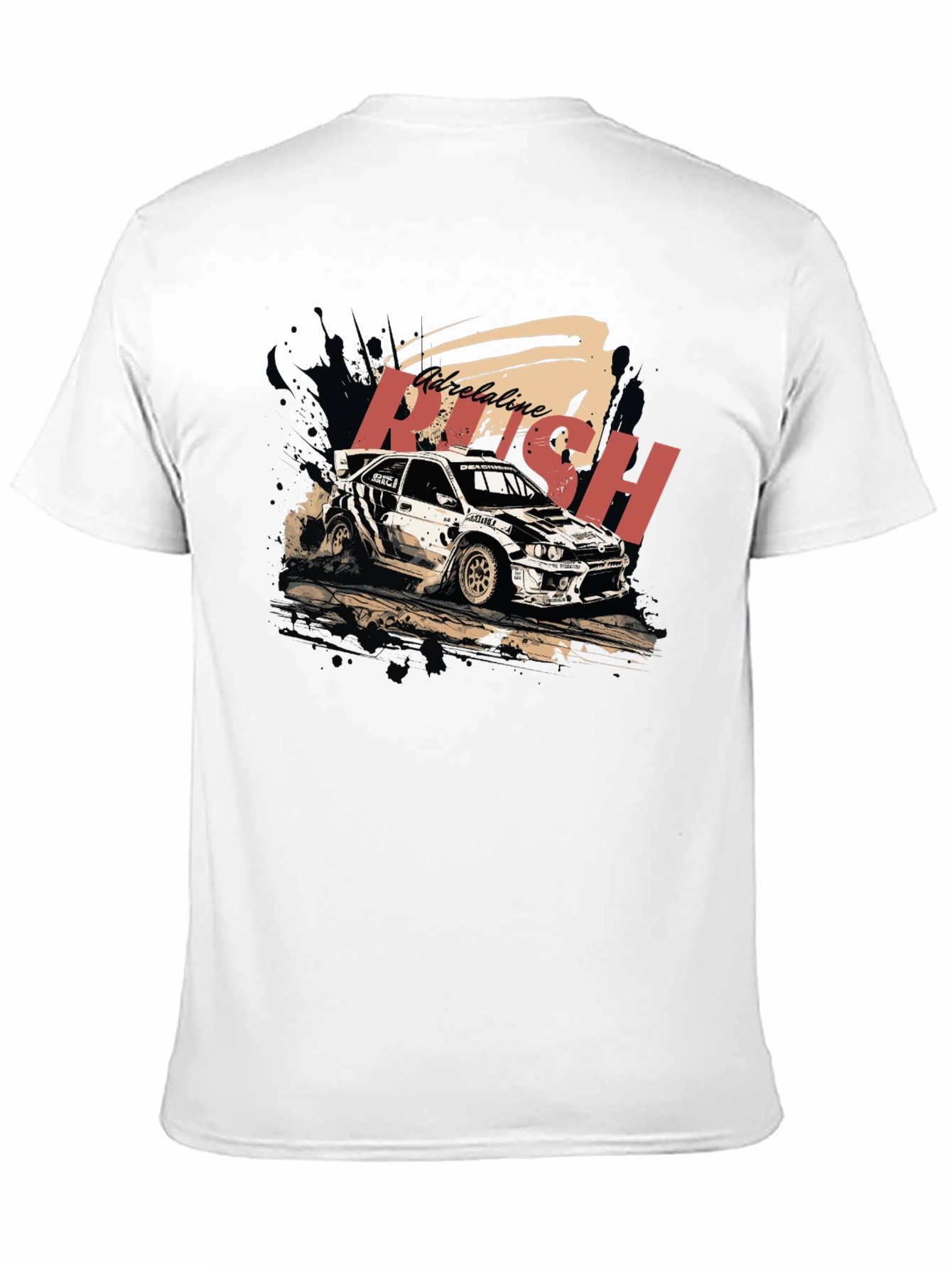 Adrenaline Rush Rally Car Graphic Tee