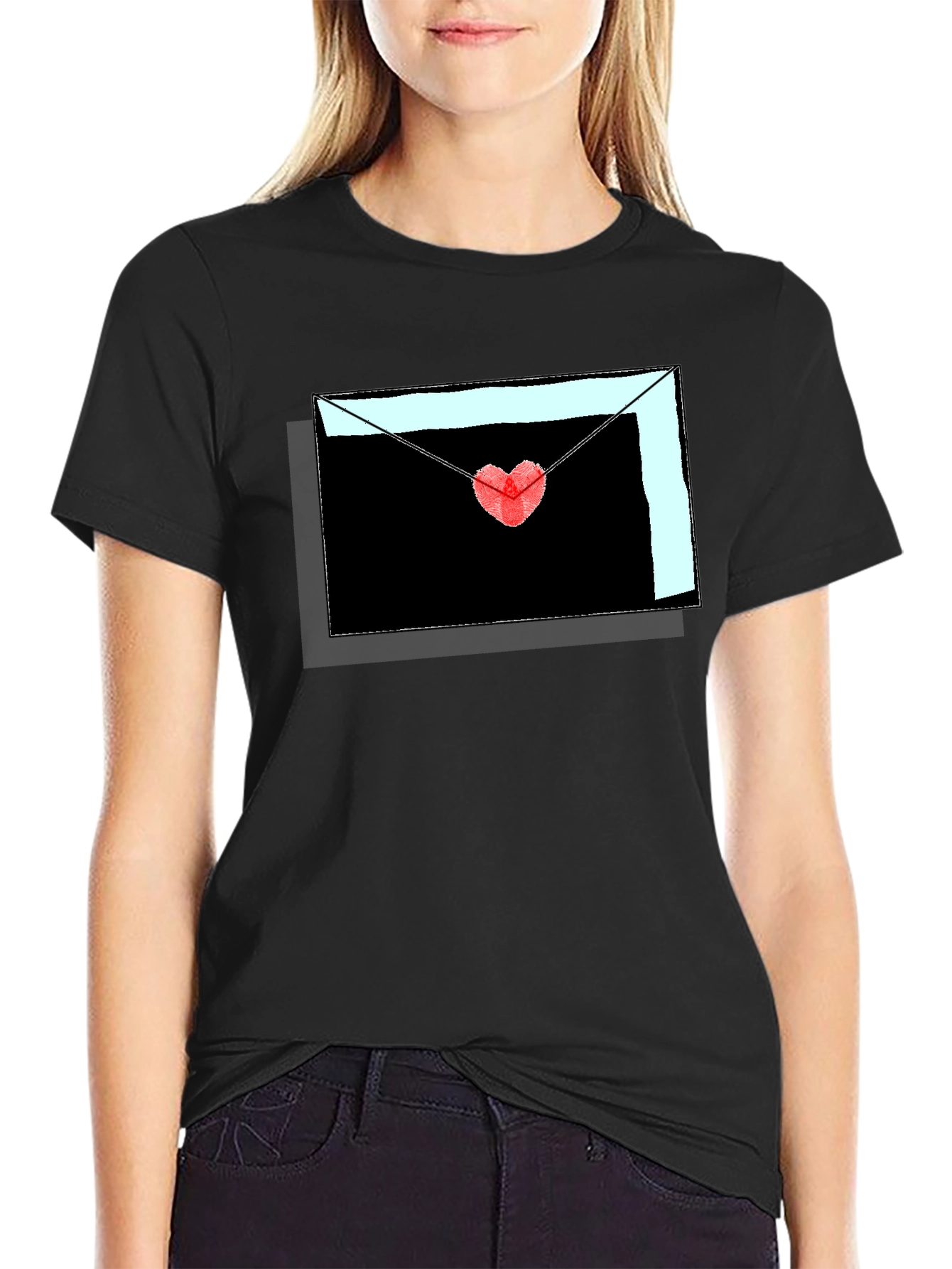 Heartfelt Love Letter Graphic Tee - Stylish Mens Shirt