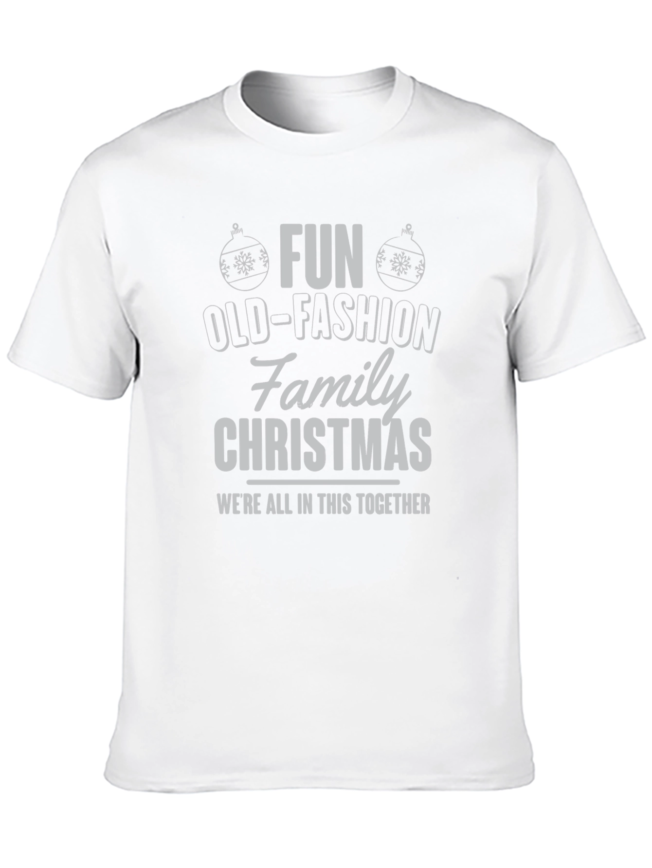 Fun Old-Fashioned Family Christmas Tee