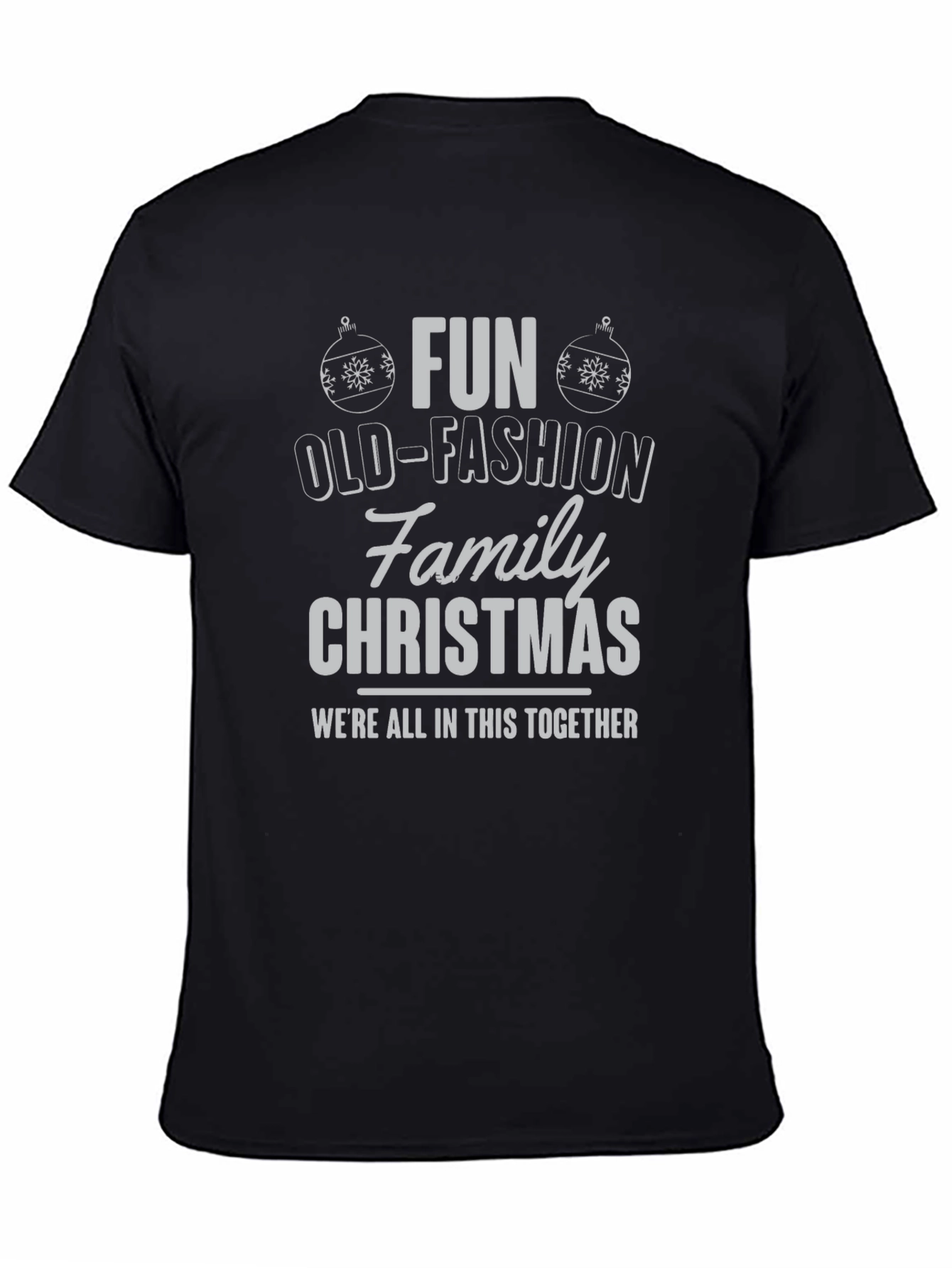 Fun Old-Fashioned Family Christmas Tee