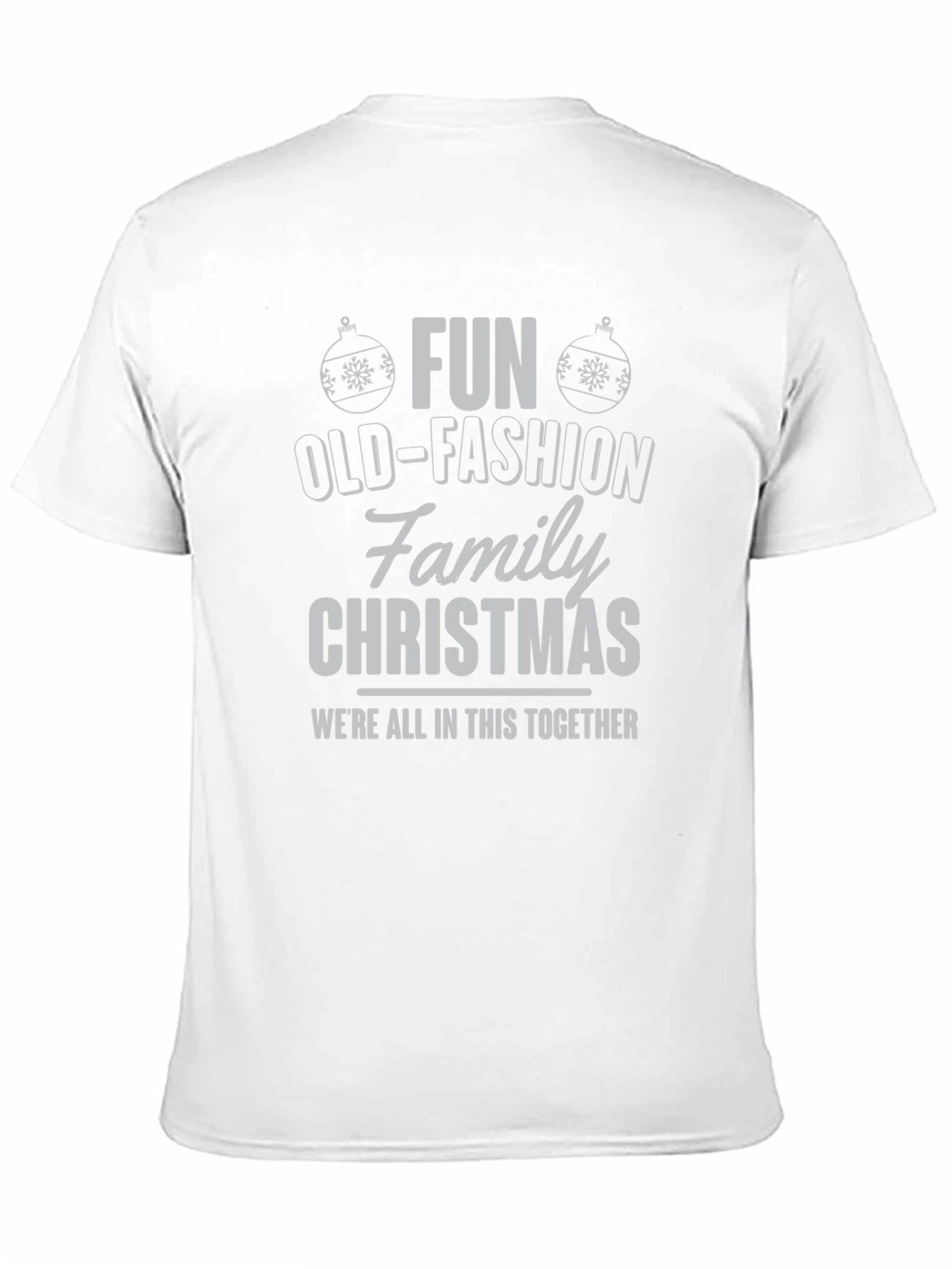Fun Old-Fashioned Family Christmas Tee