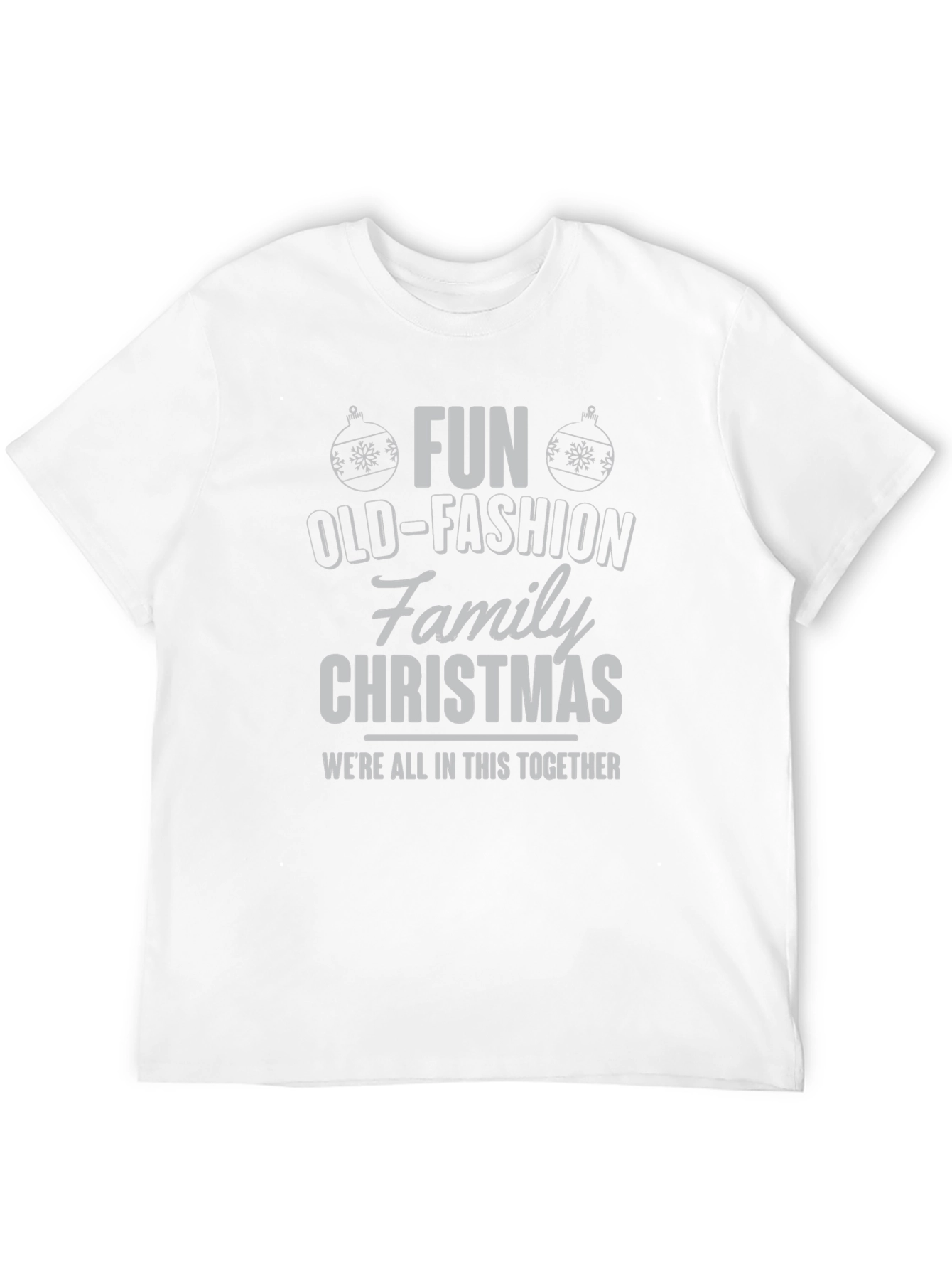 Fun Old-Fashioned Family Christmas Tee