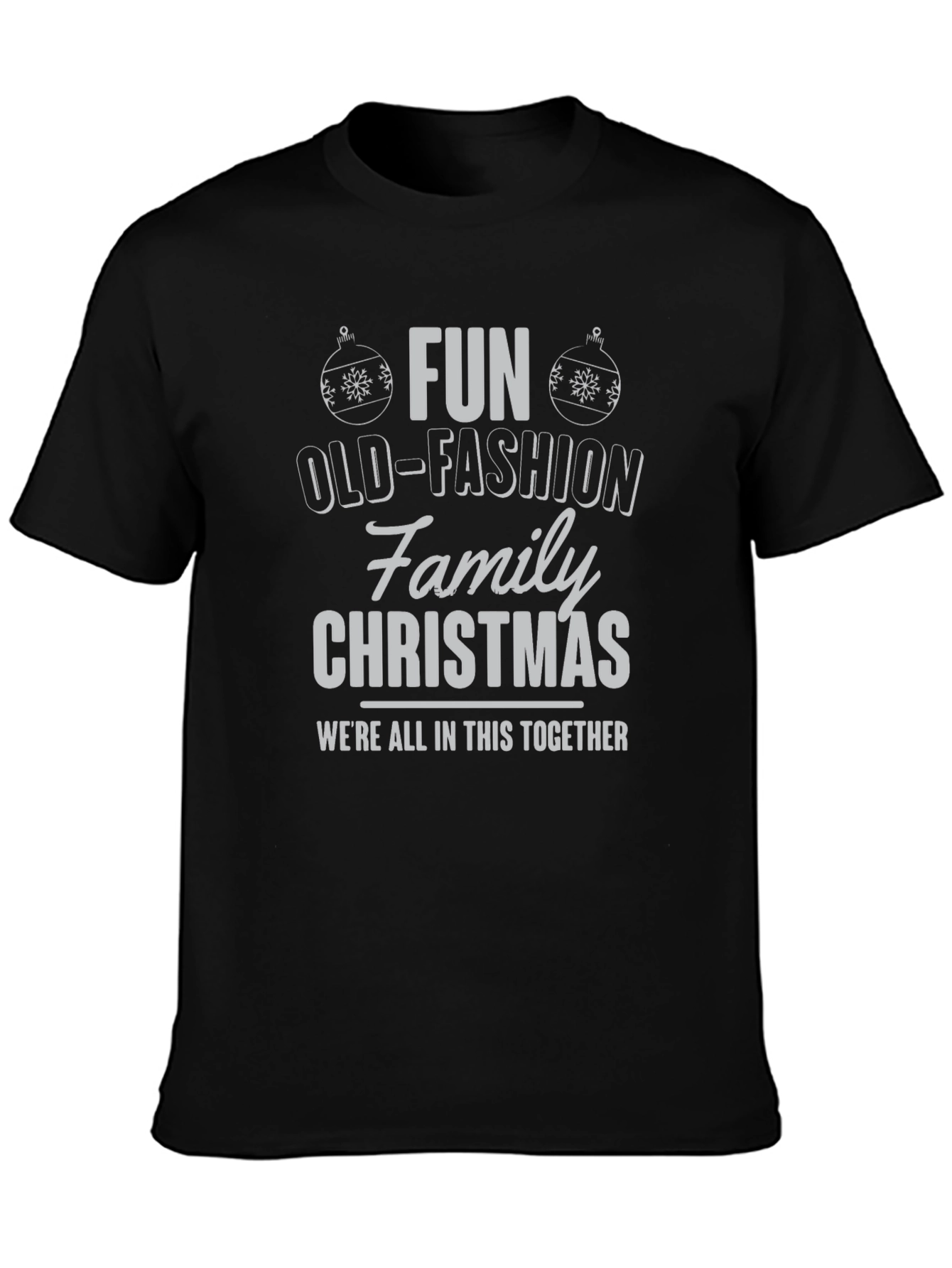 Fun Old-Fashioned Family Christmas Tee