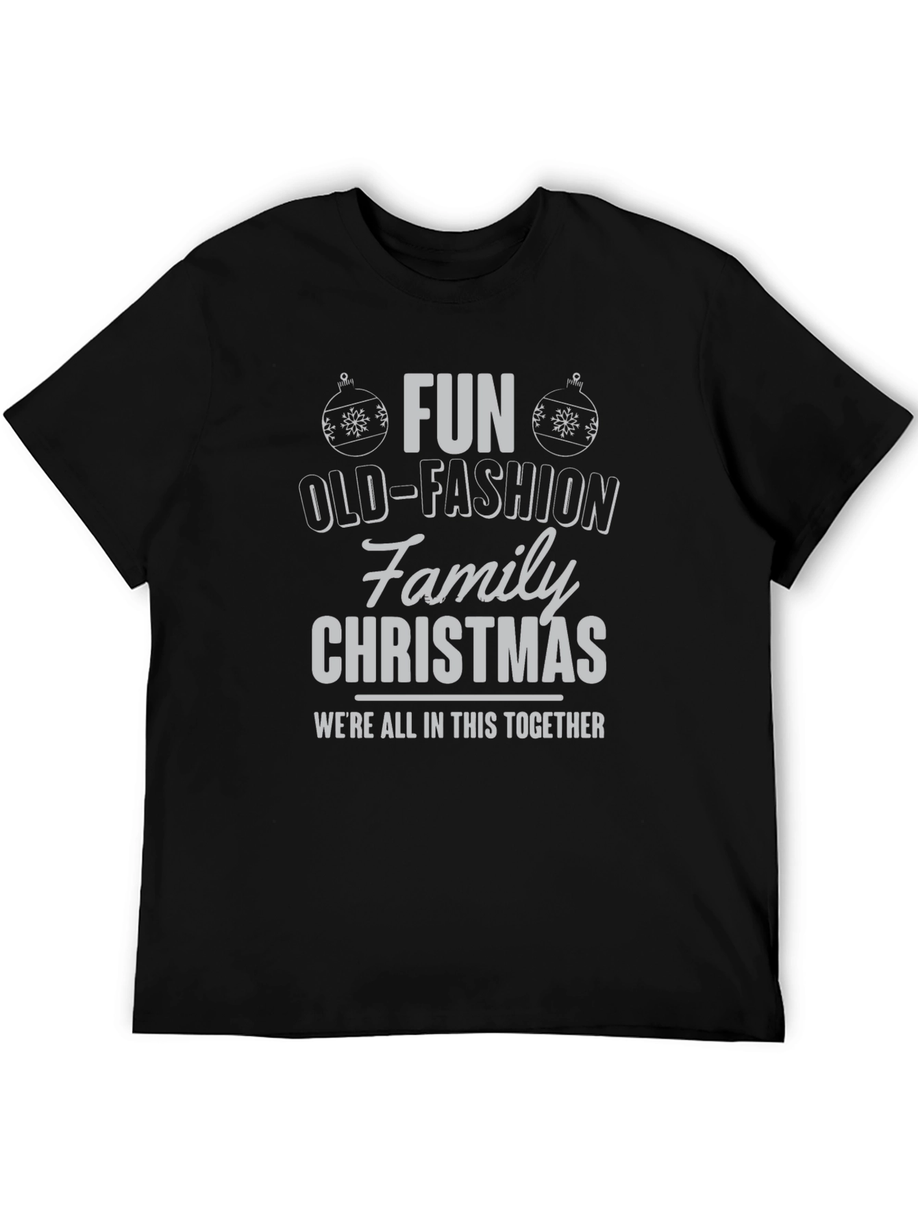 Fun Old-Fashioned Family Christmas Tee