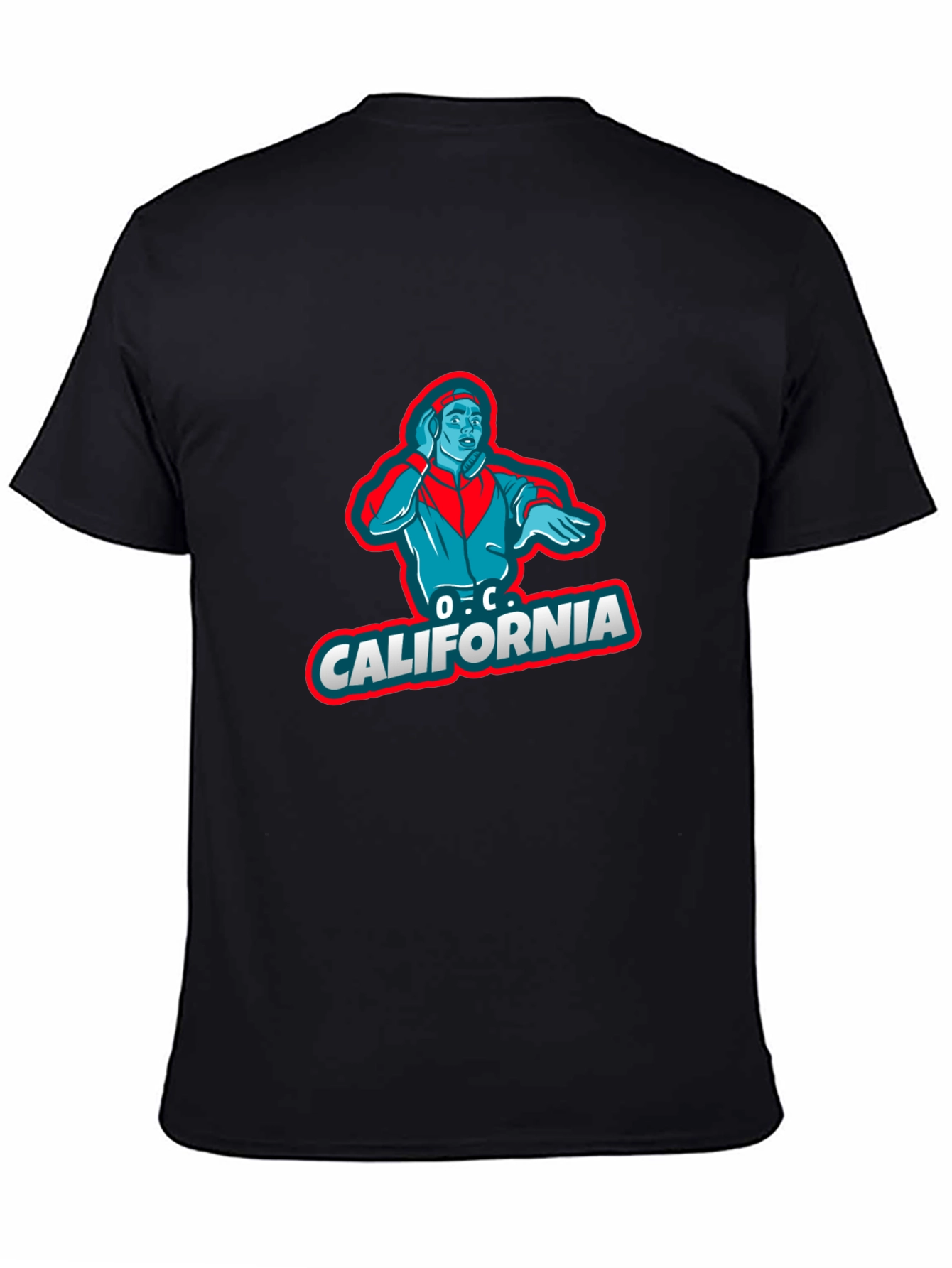 O.C. California Graphic T-Shirt - Black