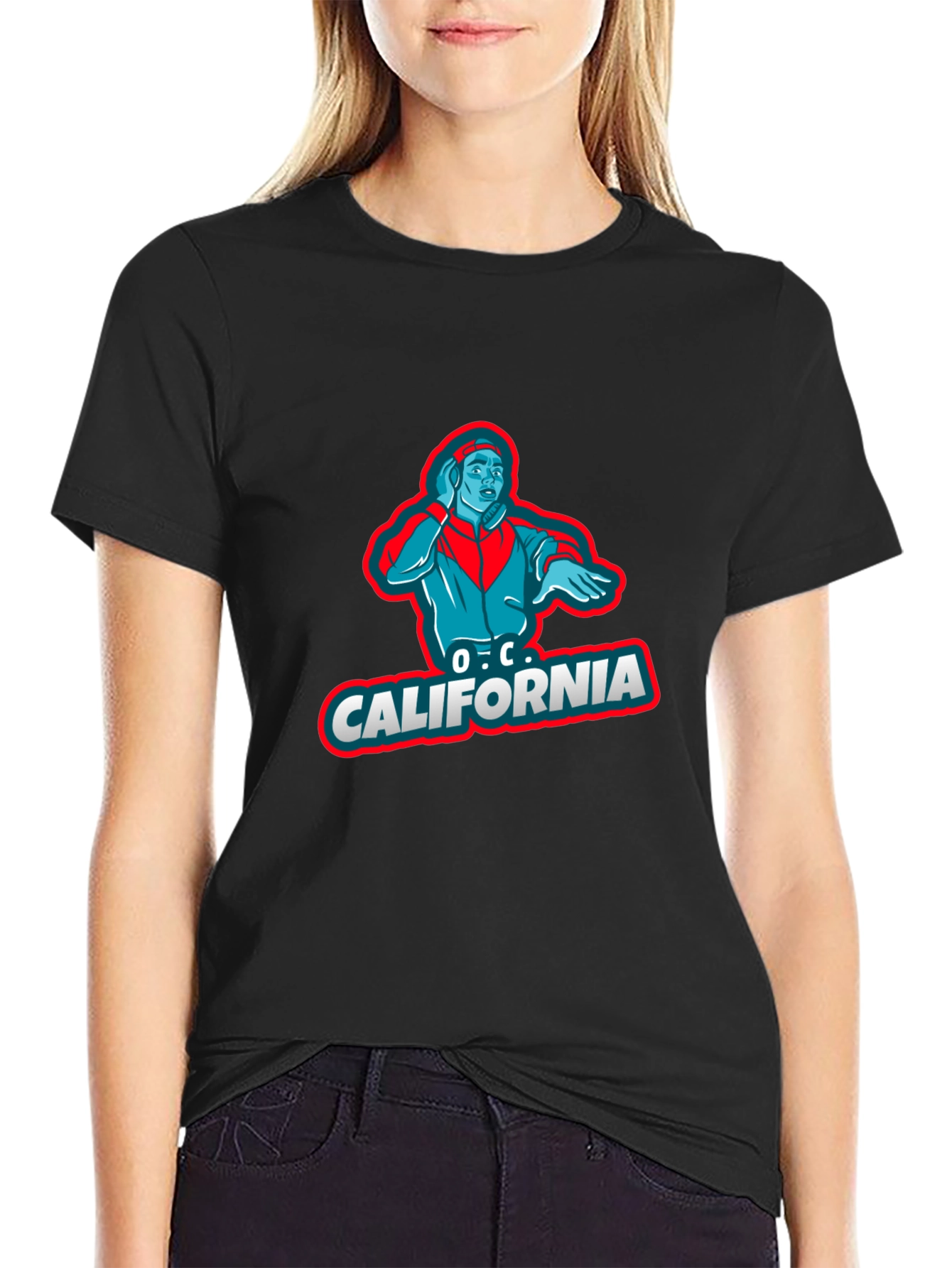 O.C. California Graphic T-Shirt - Black