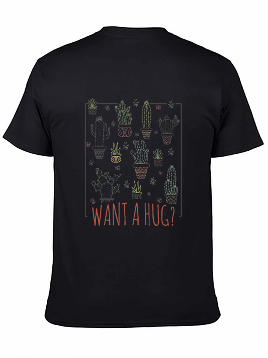 Cactus Hug Graphic Tee -  Unique & Funny