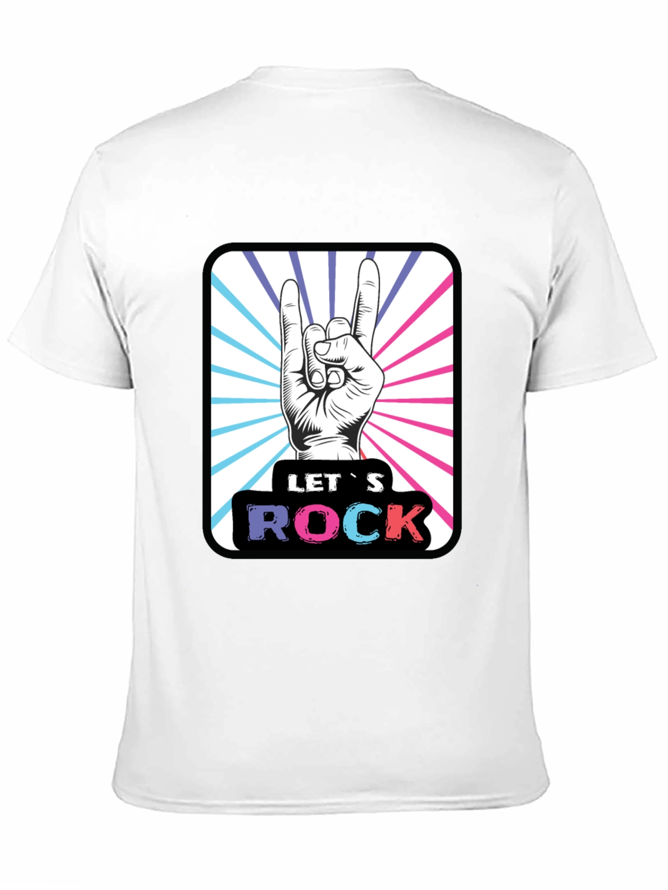 Lets Rock Hand Gesture Graphic Tee