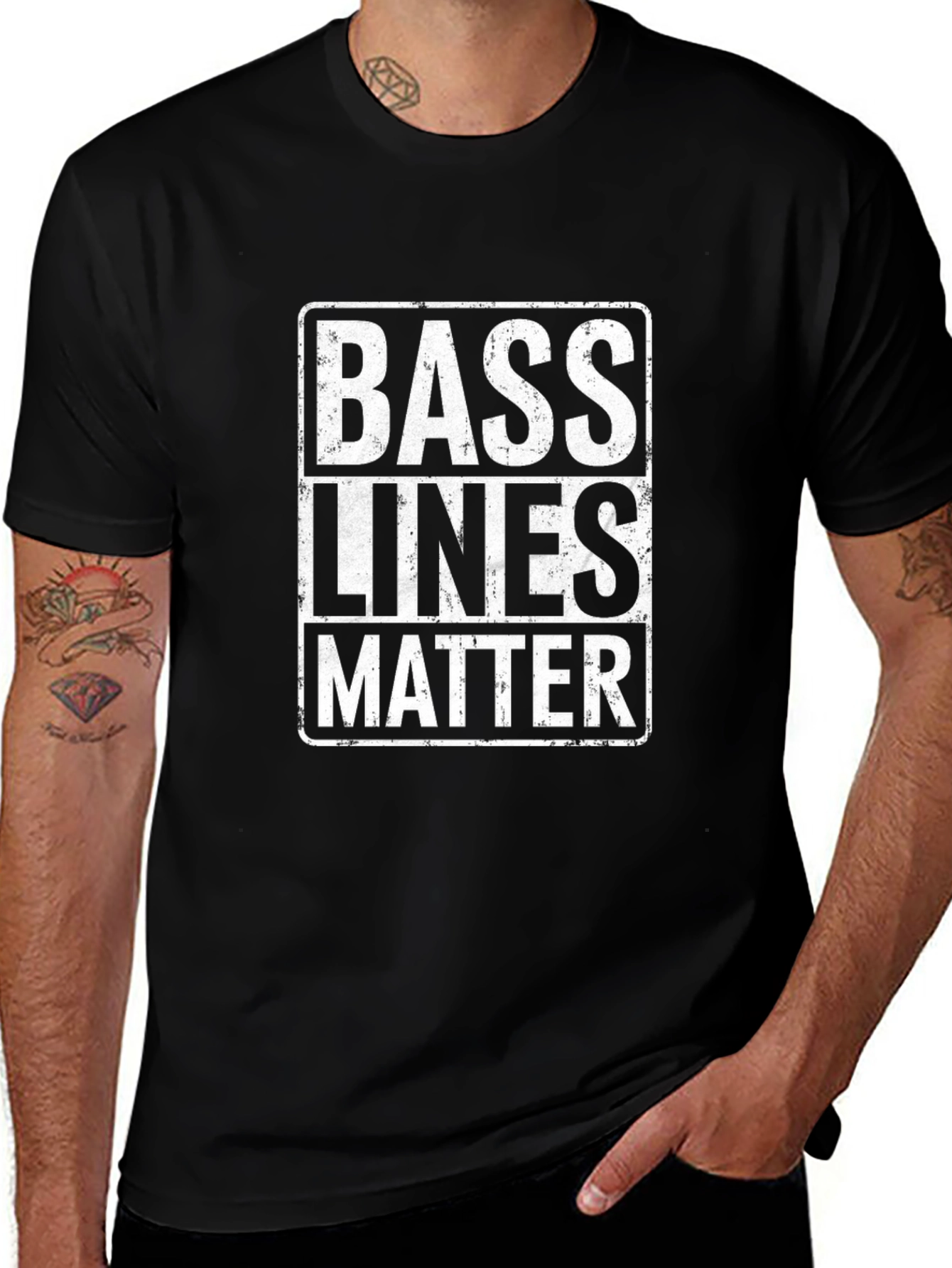 Bass Lines Matter Graphic T-Shirt