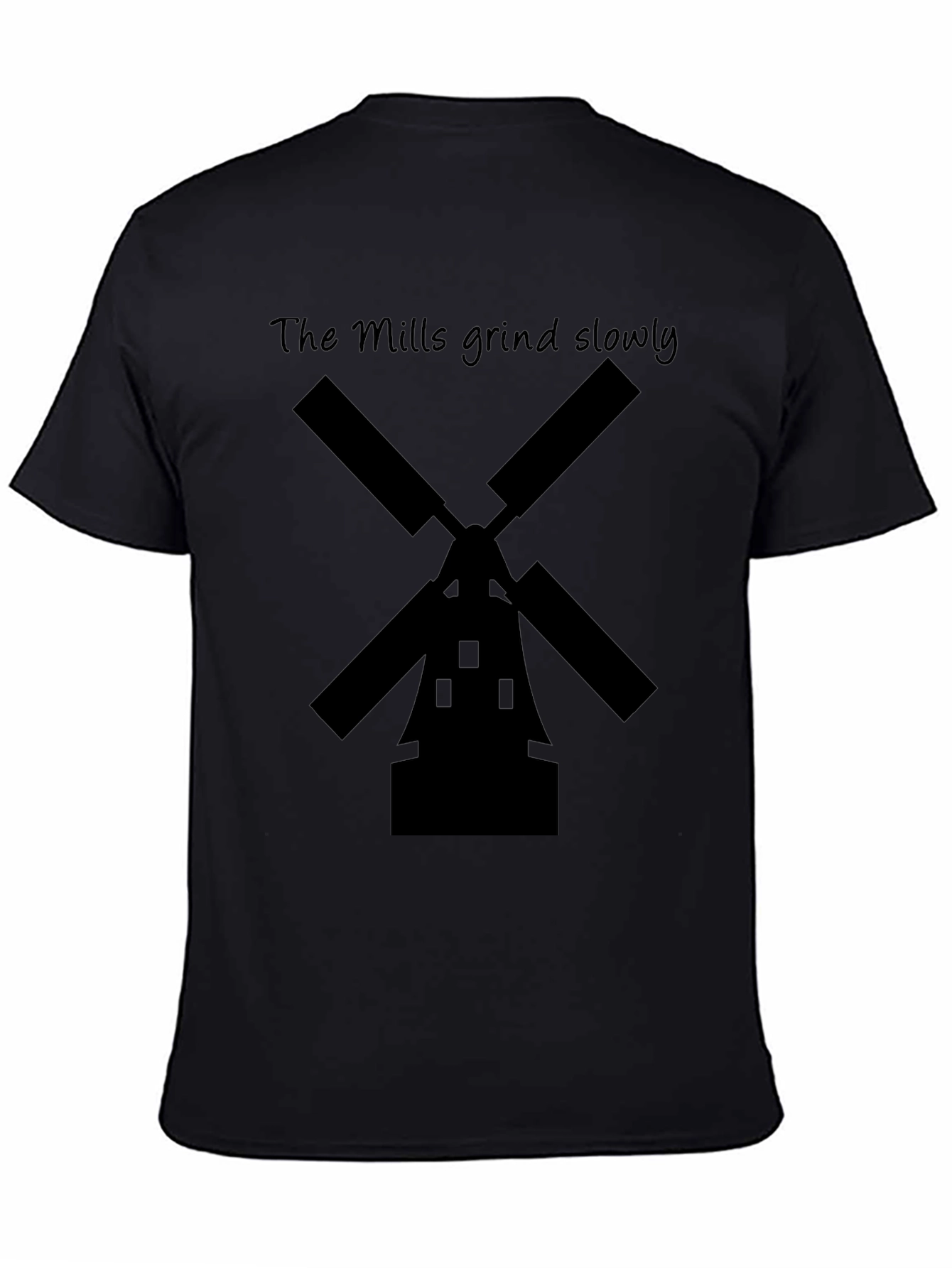The Mills Grind Slowly Black T-Shirt