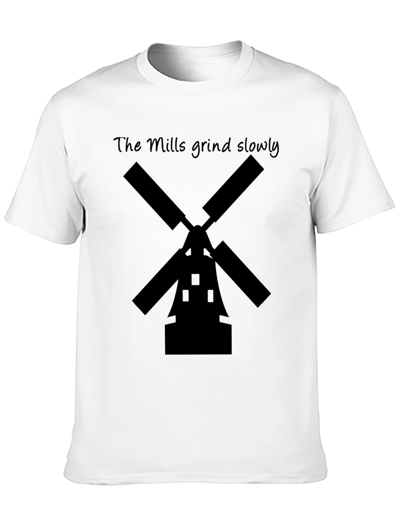 The Mills Grind Slowly Black T-Shirt