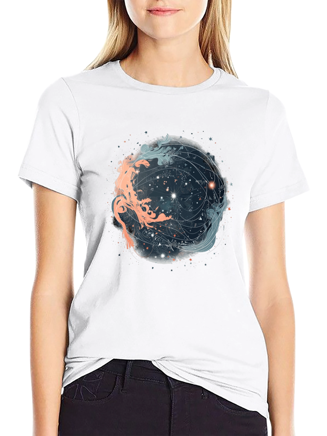 Celestial Yin Yang Graphic Tee