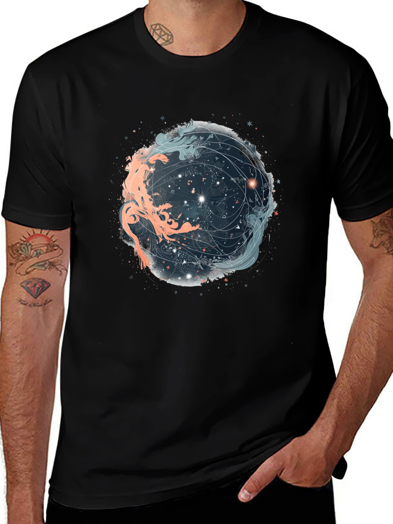 Celestial Yin Yang Graphic Tee