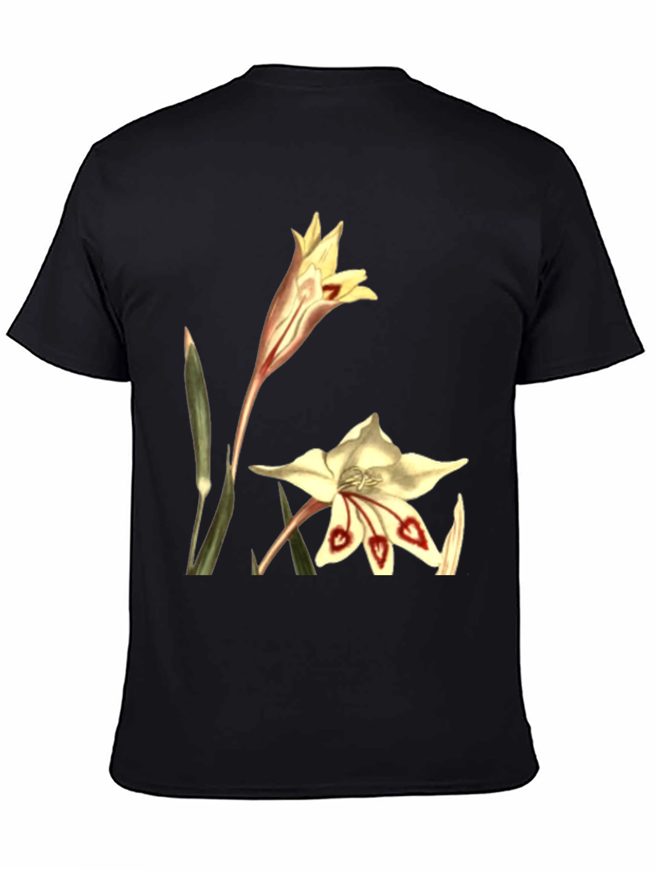 Floral Print T-Shirt - Unique Botanical Design