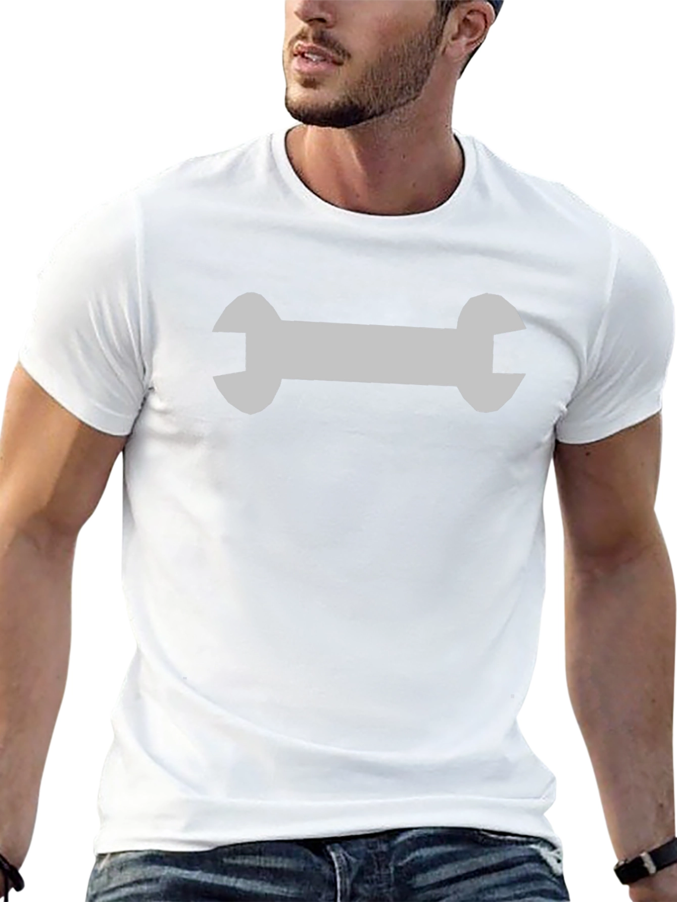 Wrench Graphic Black T-Shirt - Mechanic Style