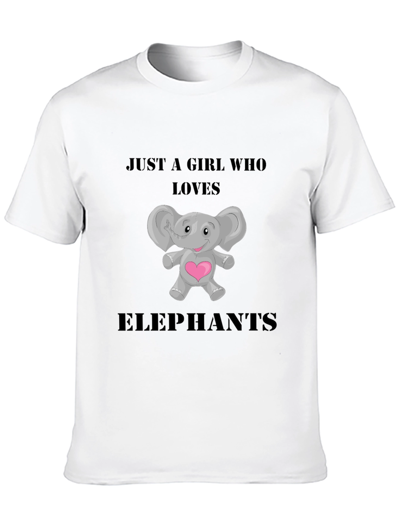 Just a Girl Who Loves Elephants T-Shirt