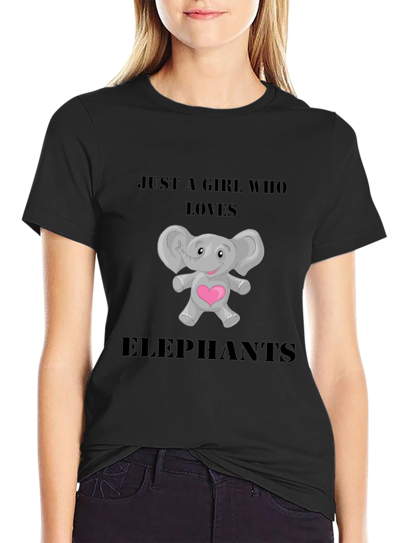 Just a Girl Who Loves Elephants T-Shirt