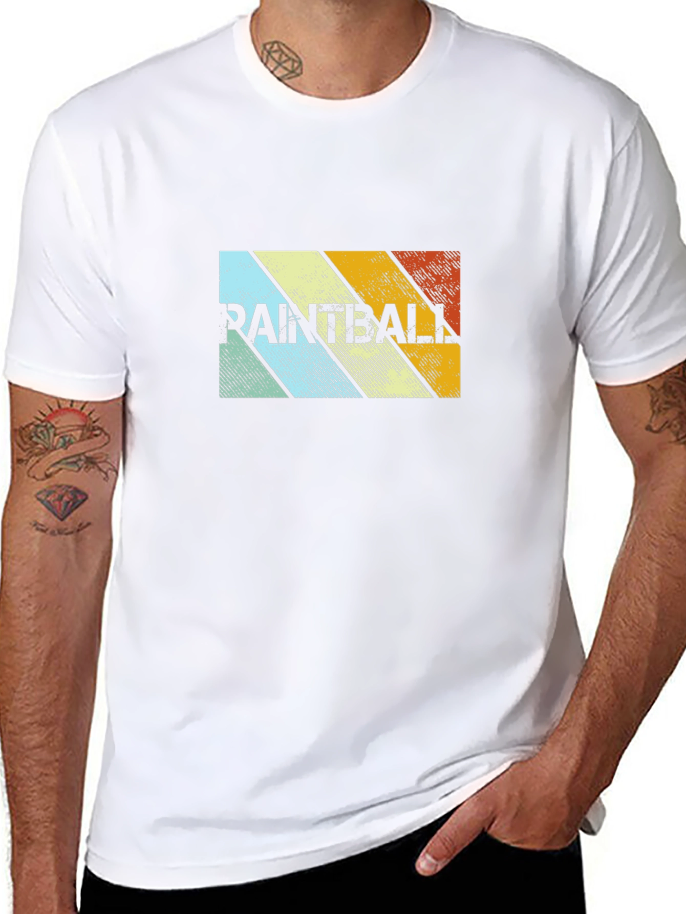 Retro Paintball Graphic T-Shirt