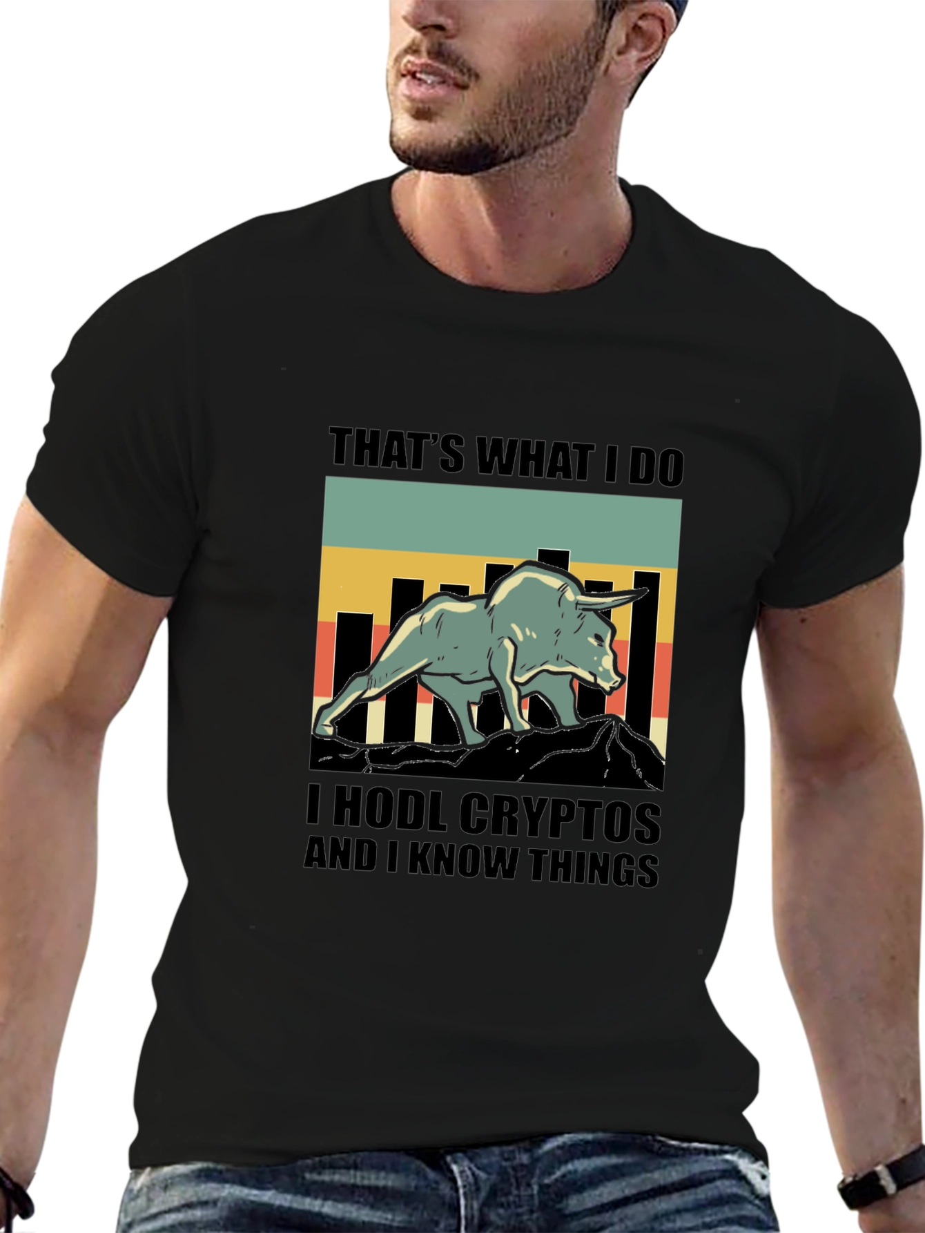 HODL Crypto Bull Graphic Tee