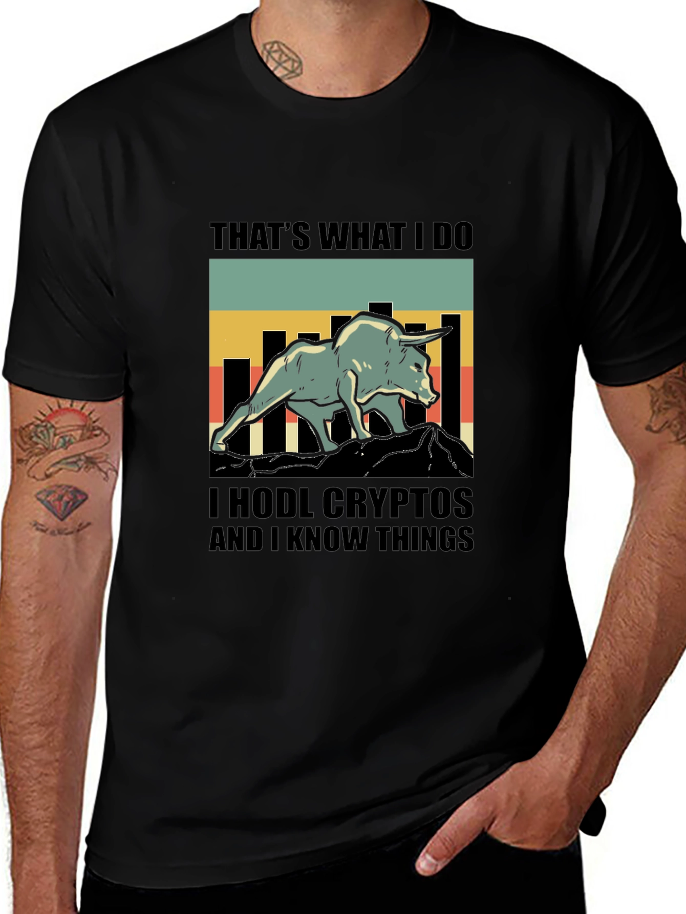 HODL Crypto Bull Graphic Tee