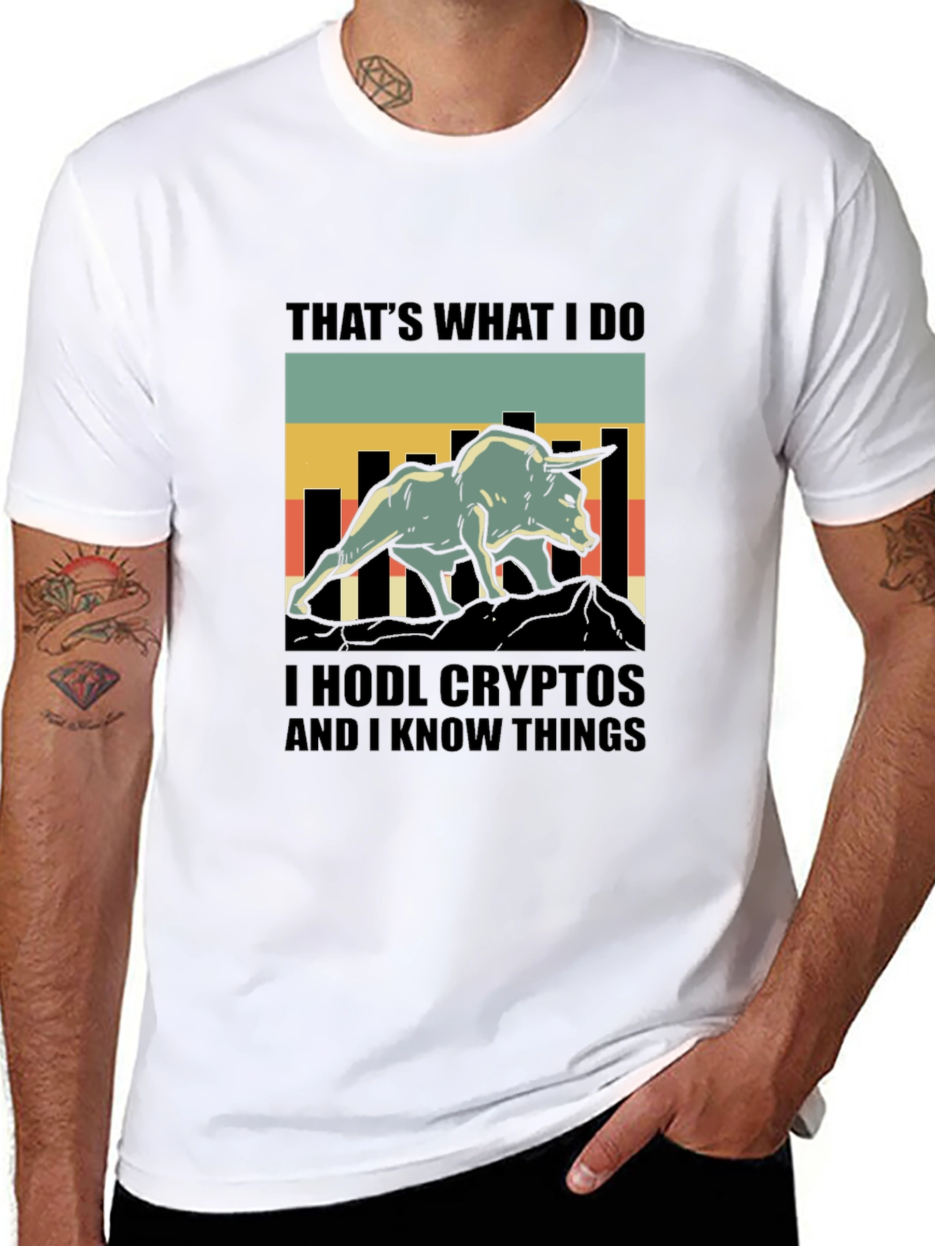 HODL Crypto Bull Graphic Tee