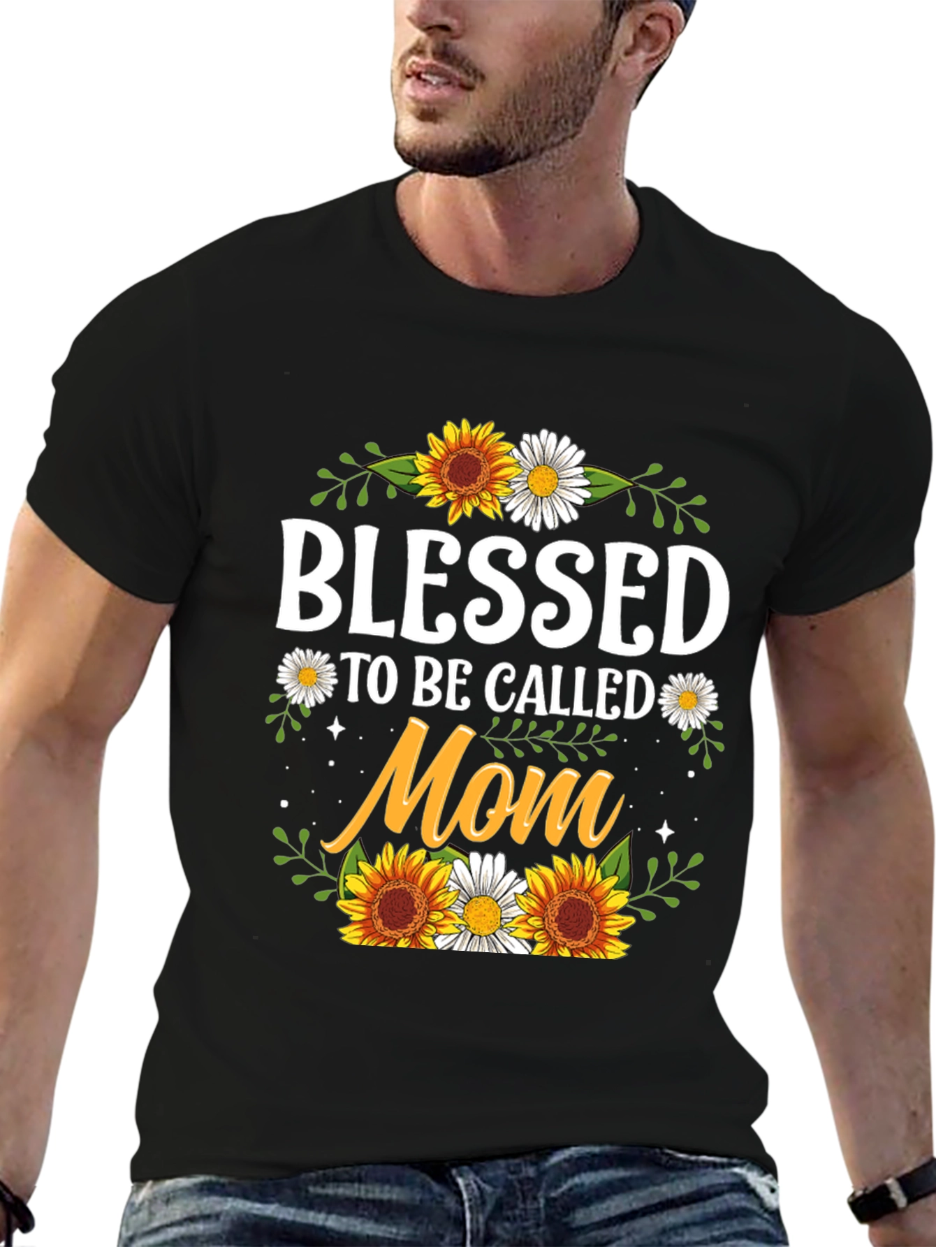 Blessed Mom T-Shirt - Sunflower Graphic Tee