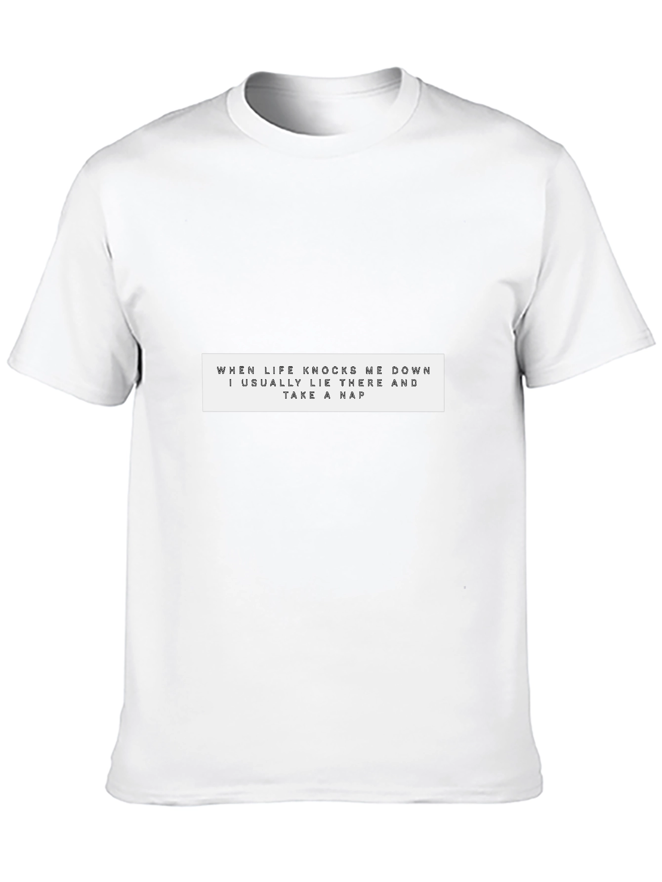 Funny Nap T-Shirt - Life Knocks Me Down