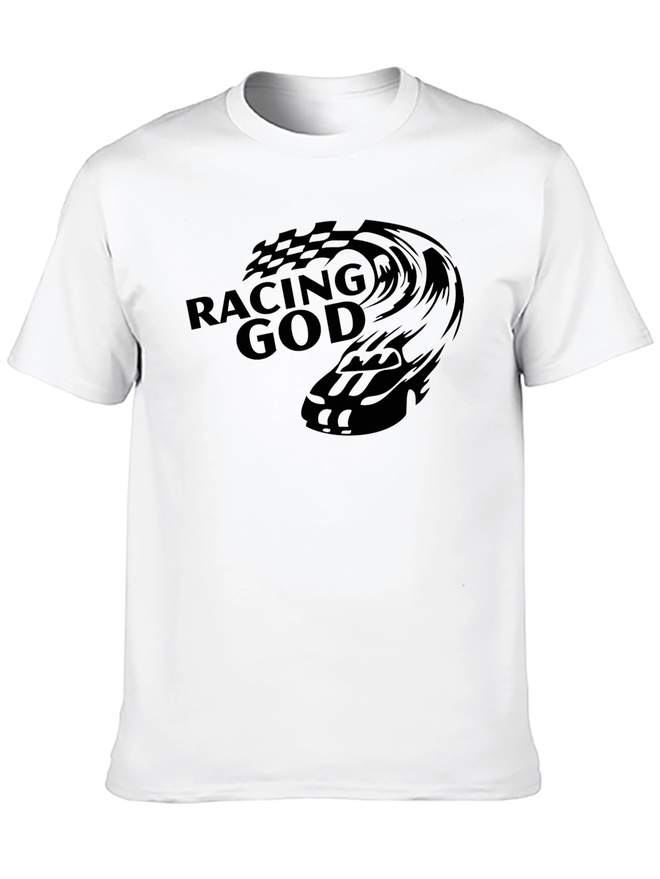 Racing God Black T-Shirt