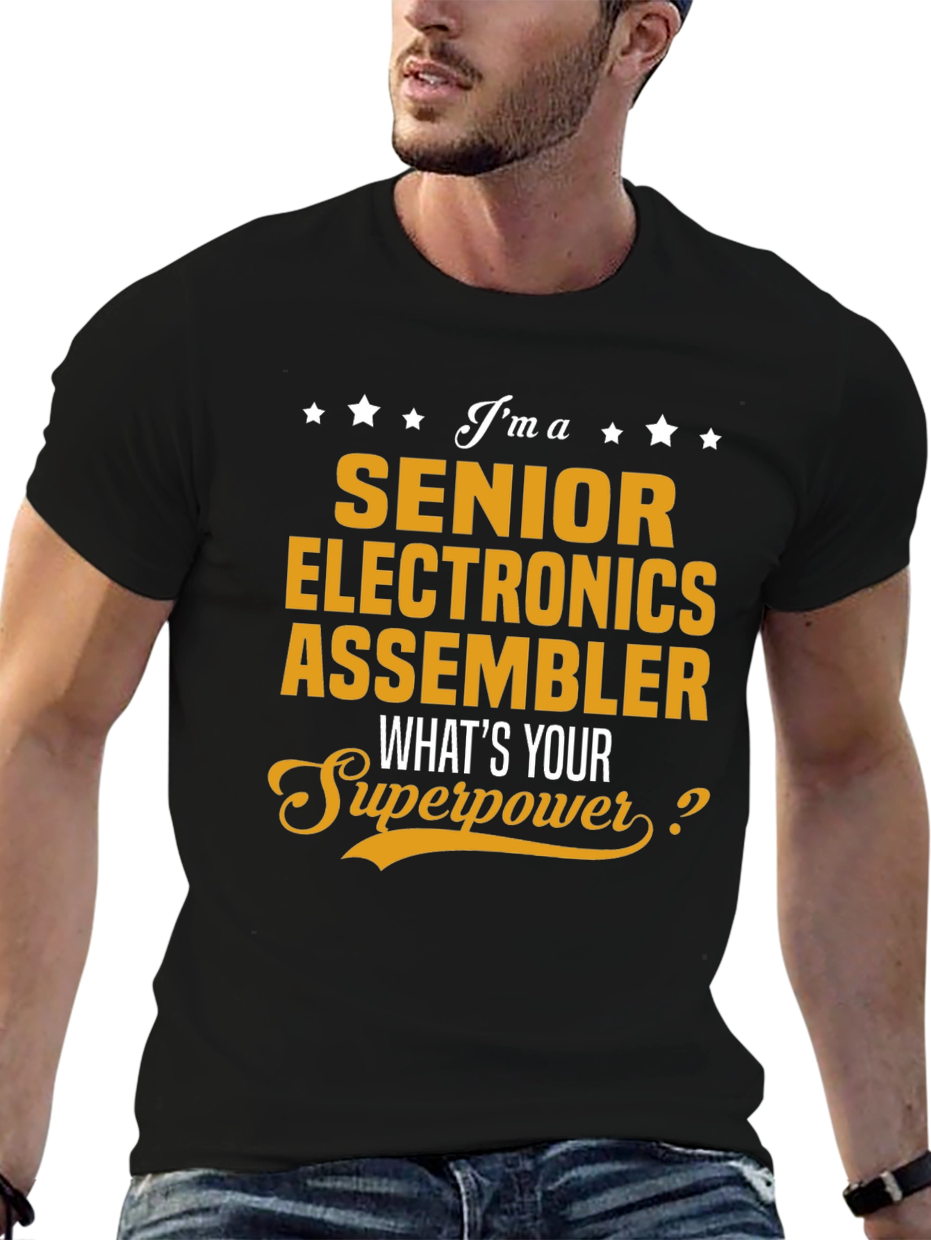 Senior Electronics Assembler Superpower T-Shirt