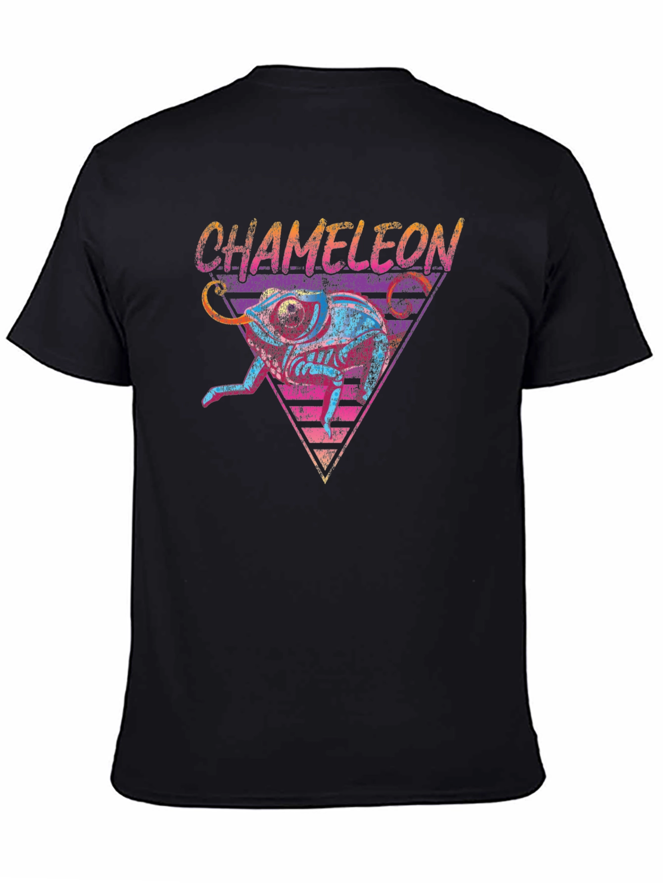 Retro Chameleon Graphic Tee - Cool Animal T-Shirt