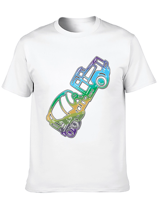 Retro Rainbow Truck Graphic Tee