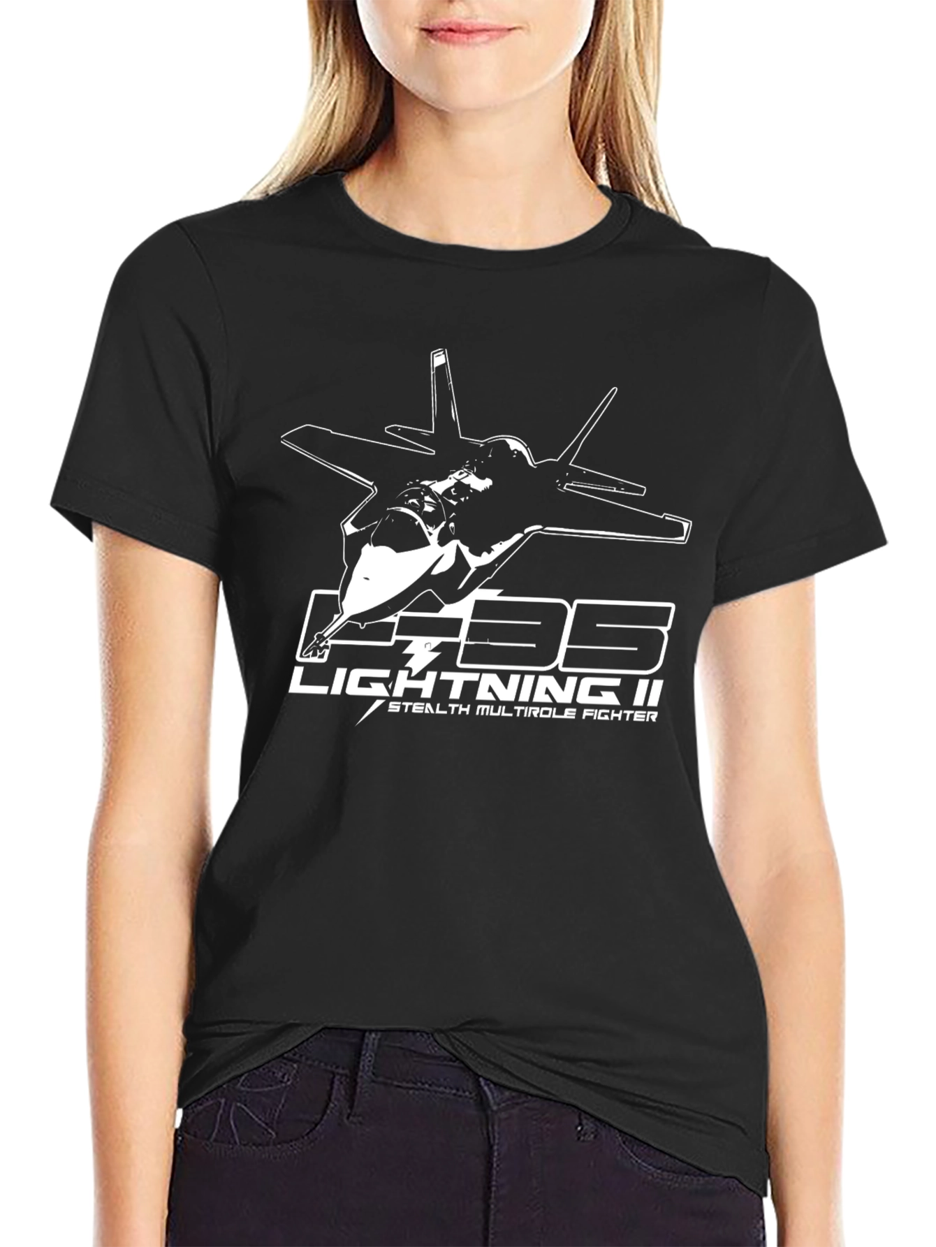 F-35 Lightning II Stealth Fighter Graphic T-Shirt