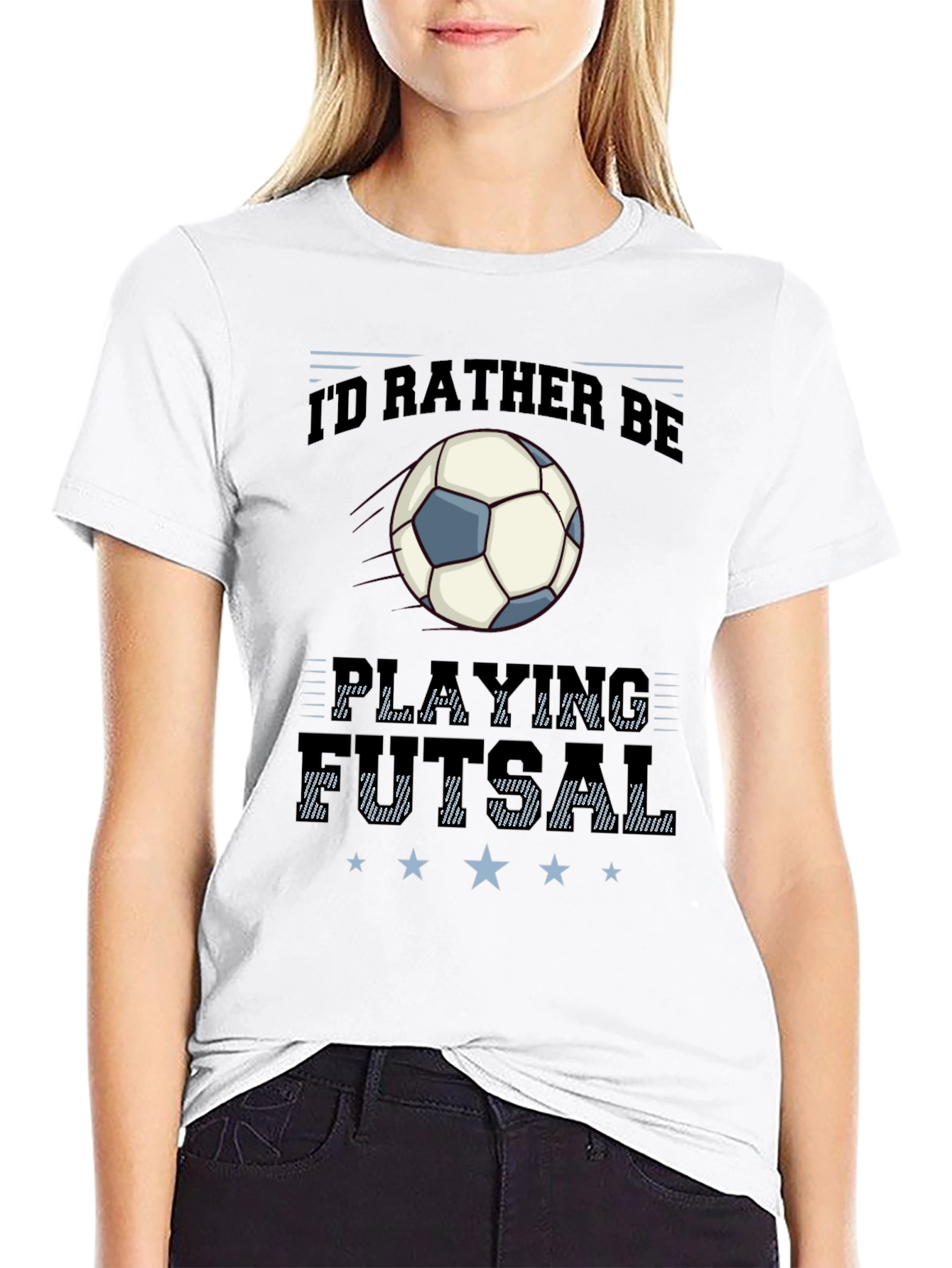 Id Rather Be Playing Futsal Graphic Tee