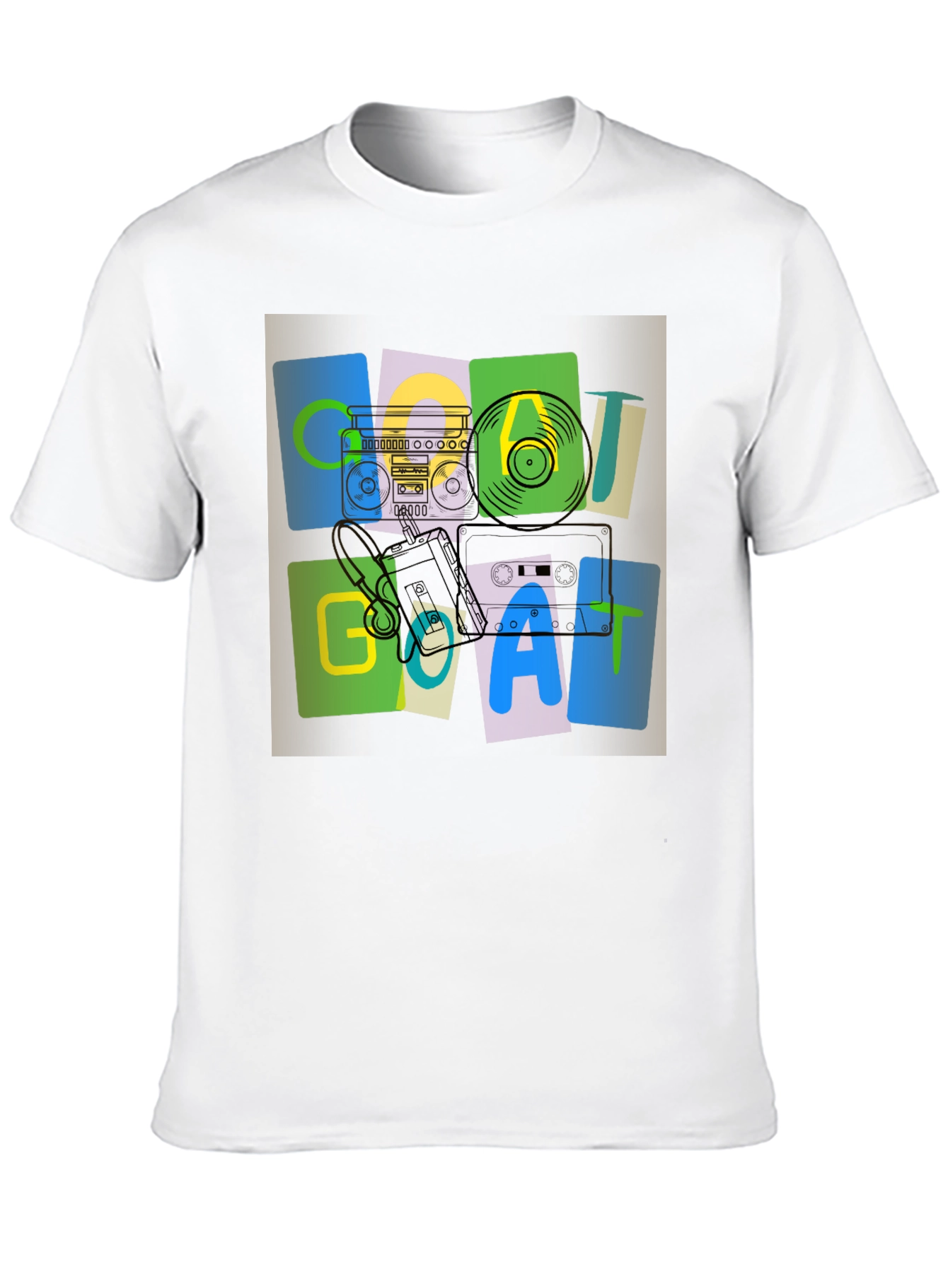 Retro GOAT Music Graphic T-Shirt