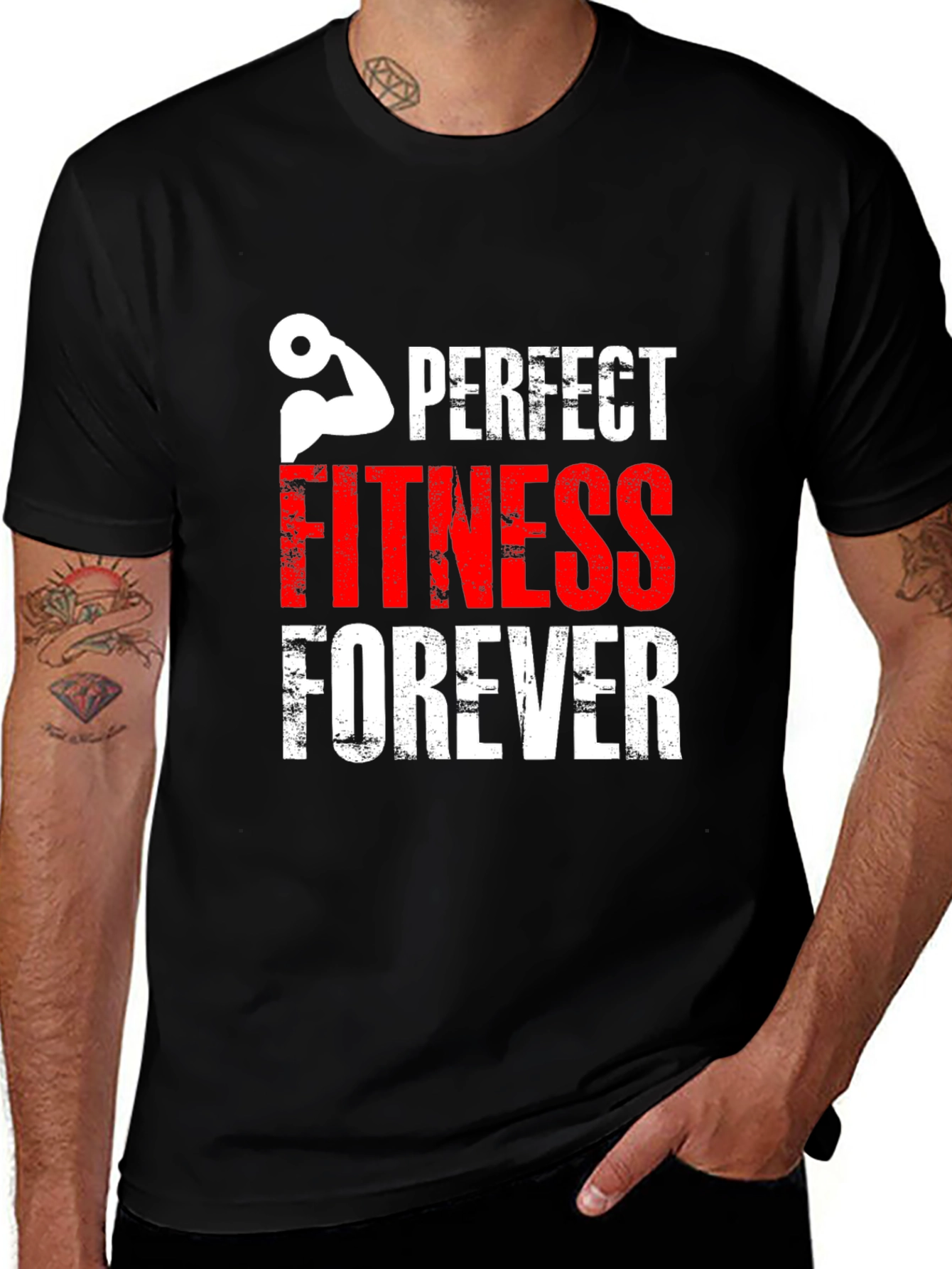 Perfect Fitness Forever Black T-Shirt