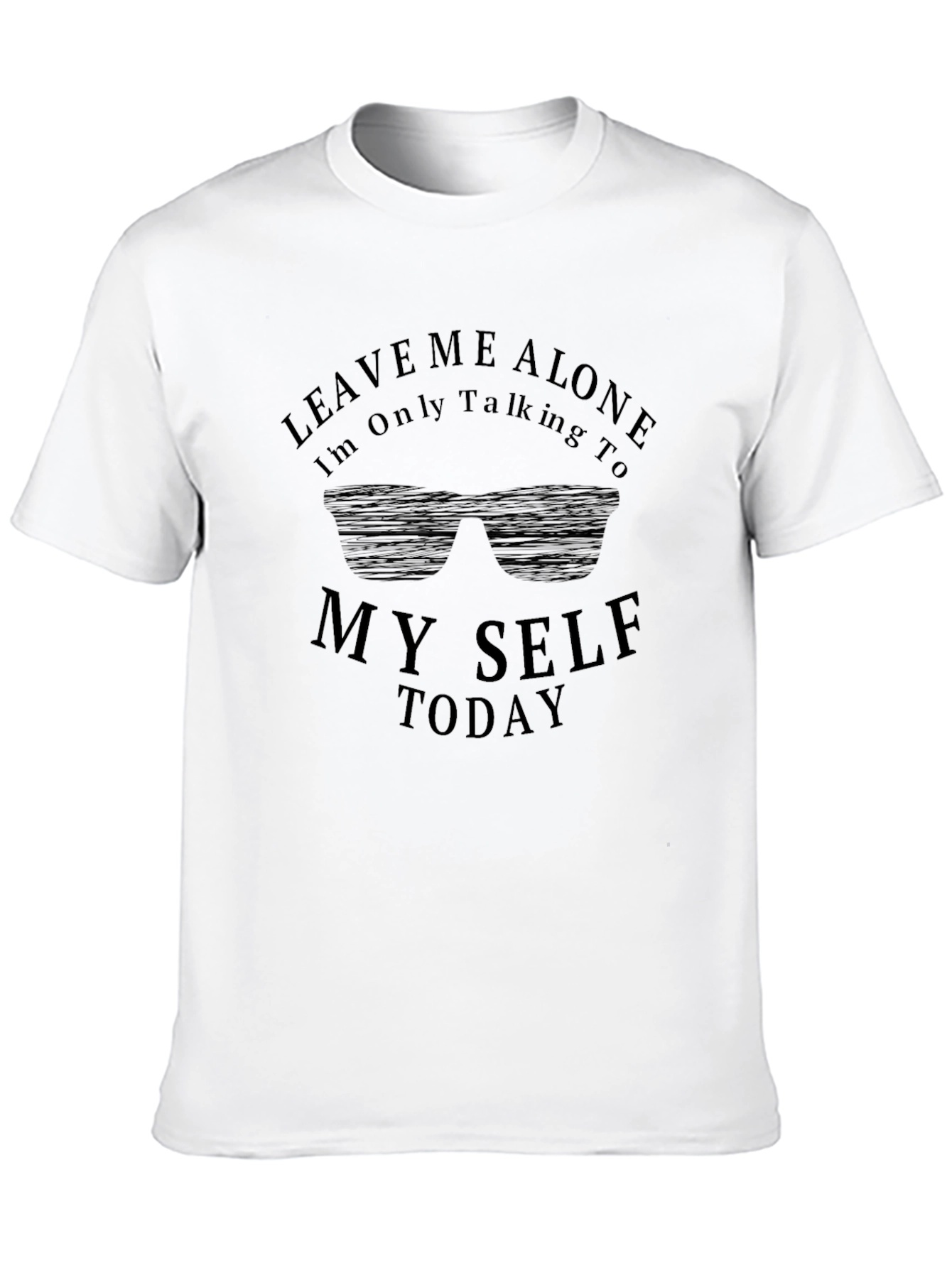 Leave Me Alone Graphic Tee - Mens Black T-Shirt