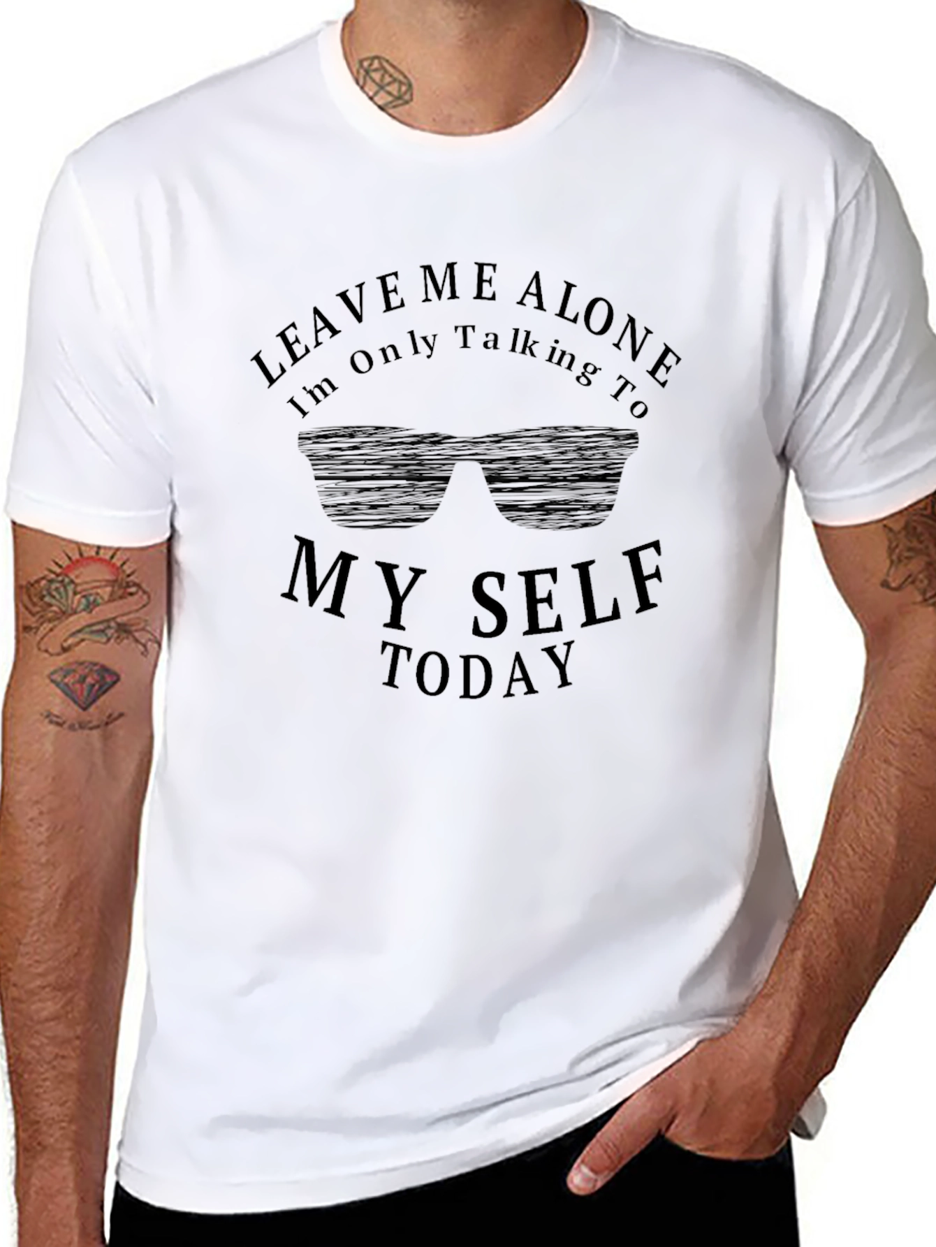 Leave Me Alone Graphic Tee - Mens Black T-Shirt
