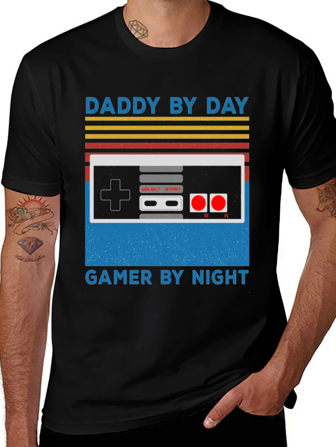 Daddy By Day Gamer By Night T-Shirt