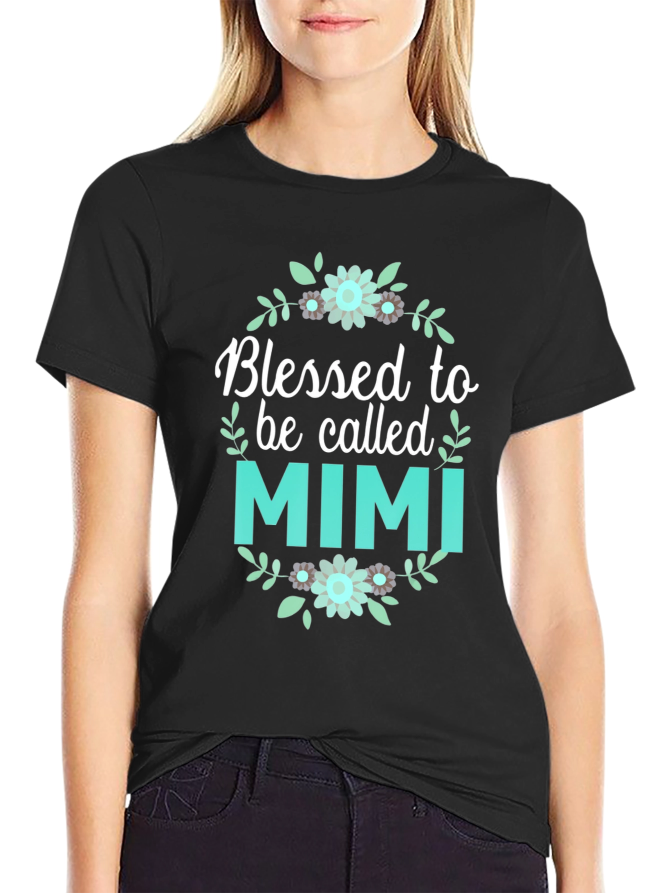 Blessed Mimi Floral Graphic T-Shirt