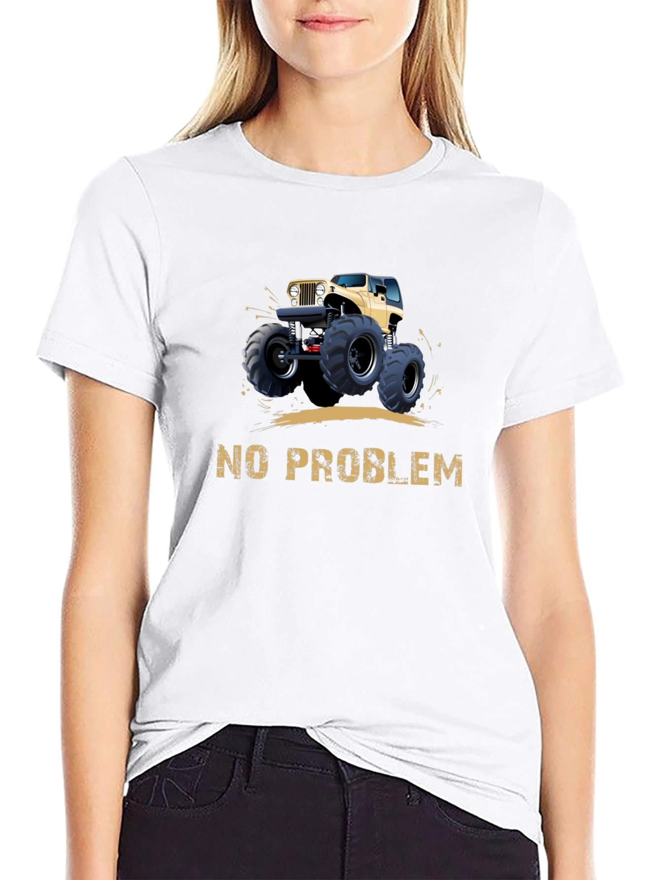 No Problem Monster Truck Graphic Tee